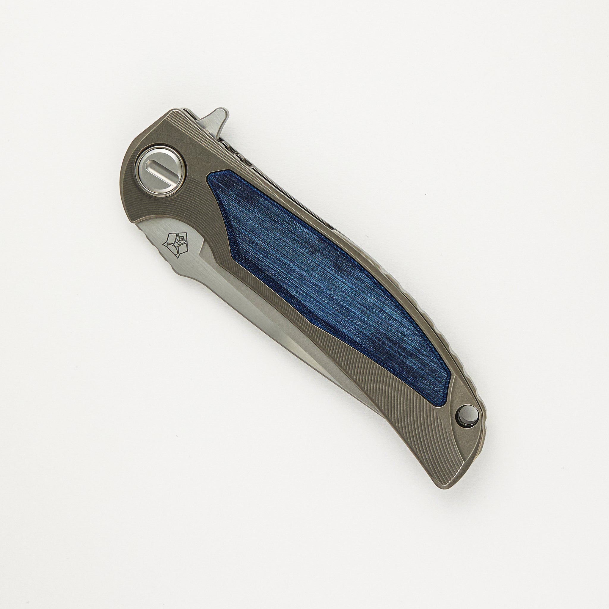 Denim Overkill - S90V Blade - Titanium Handle W/ Jeans Micarta Inlays - SRRBS "Limited Edition" (RJ Martin Design)