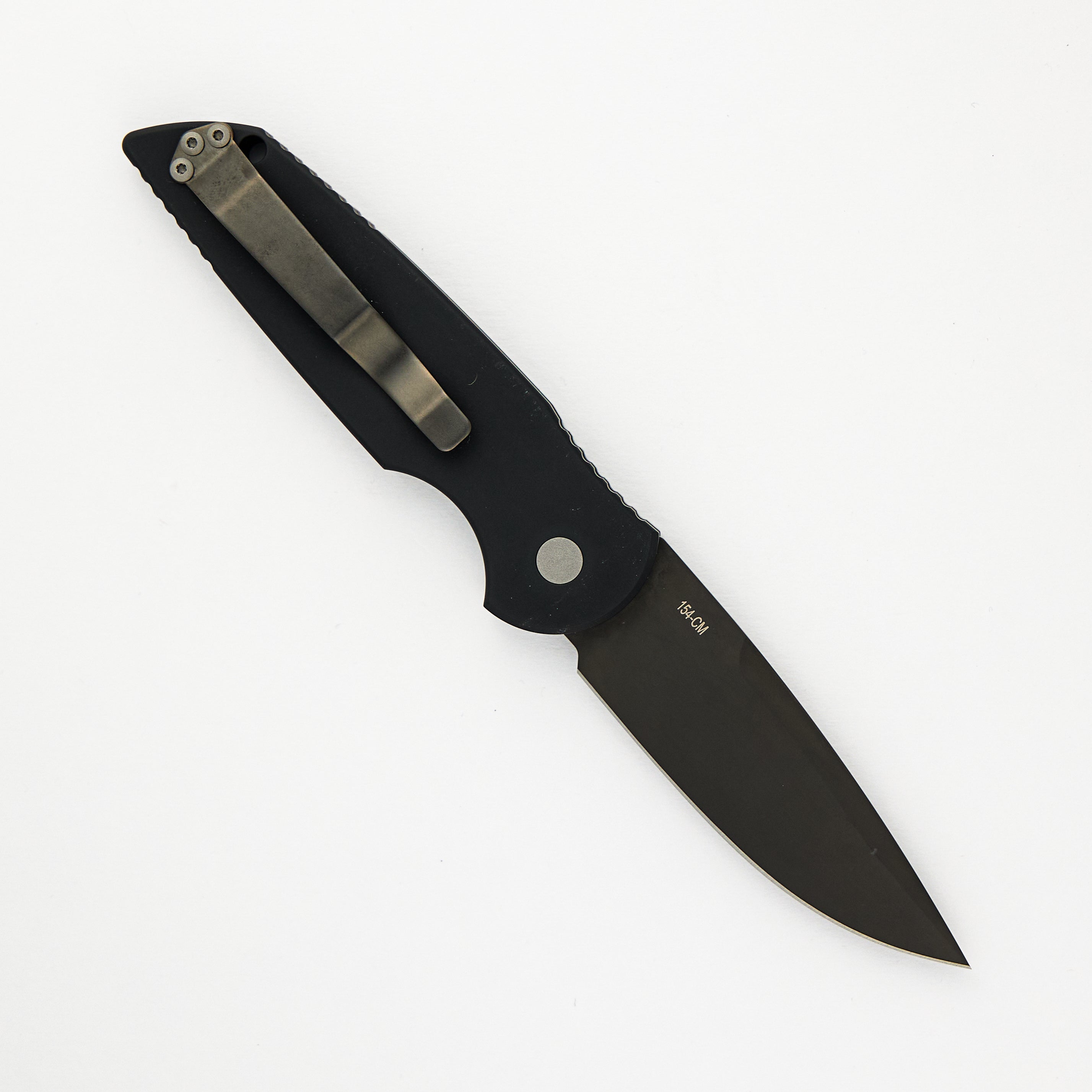 TR-3 U.S. Army MIL-A008 #7 Black Aluminum Handle W/ Officially Licensed U.S. Army Logo Inlay DLC Black Blade