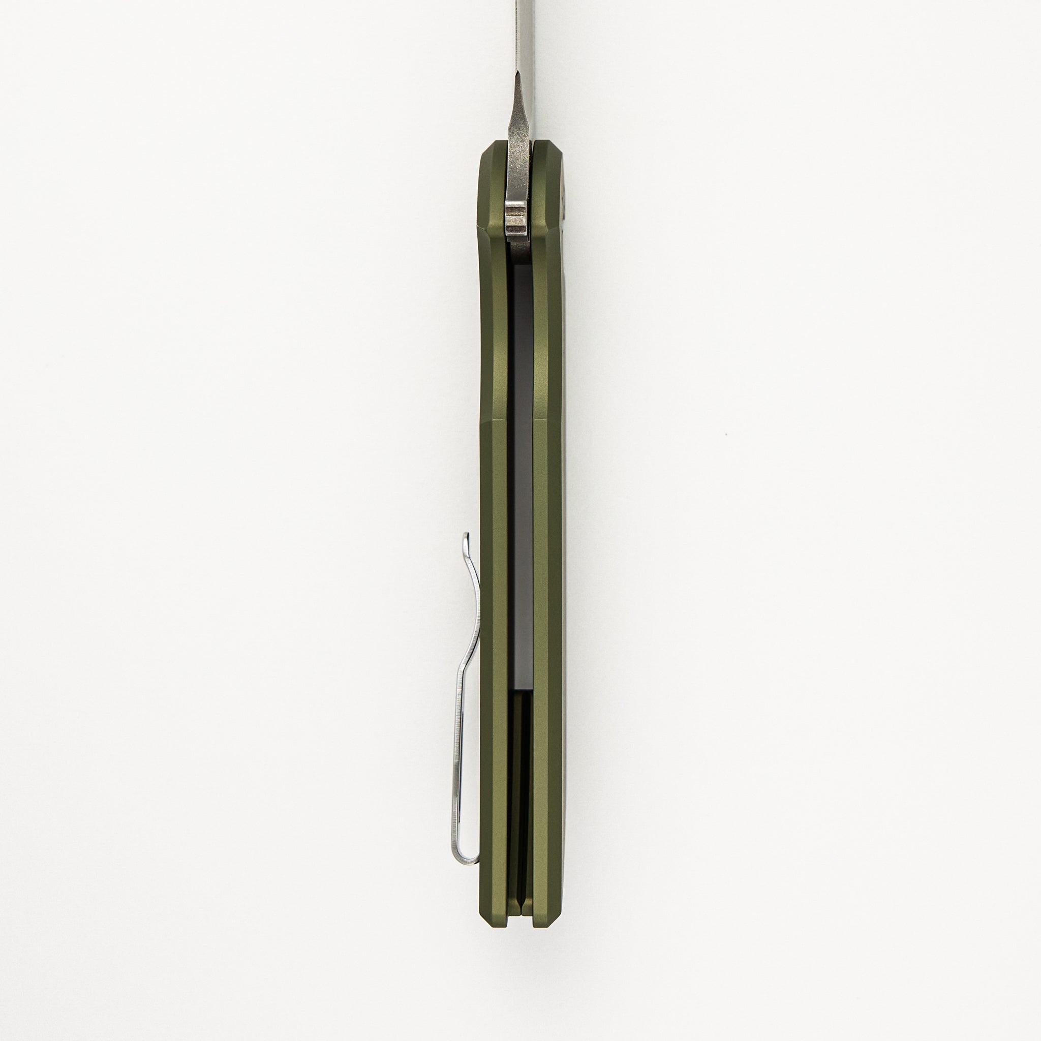 Malibu Flipper 5206 DLC Reverse Tanto CPM 20CV Blade & Pro-Tech/Drop Mordax OD Green CPM 20CV Blade