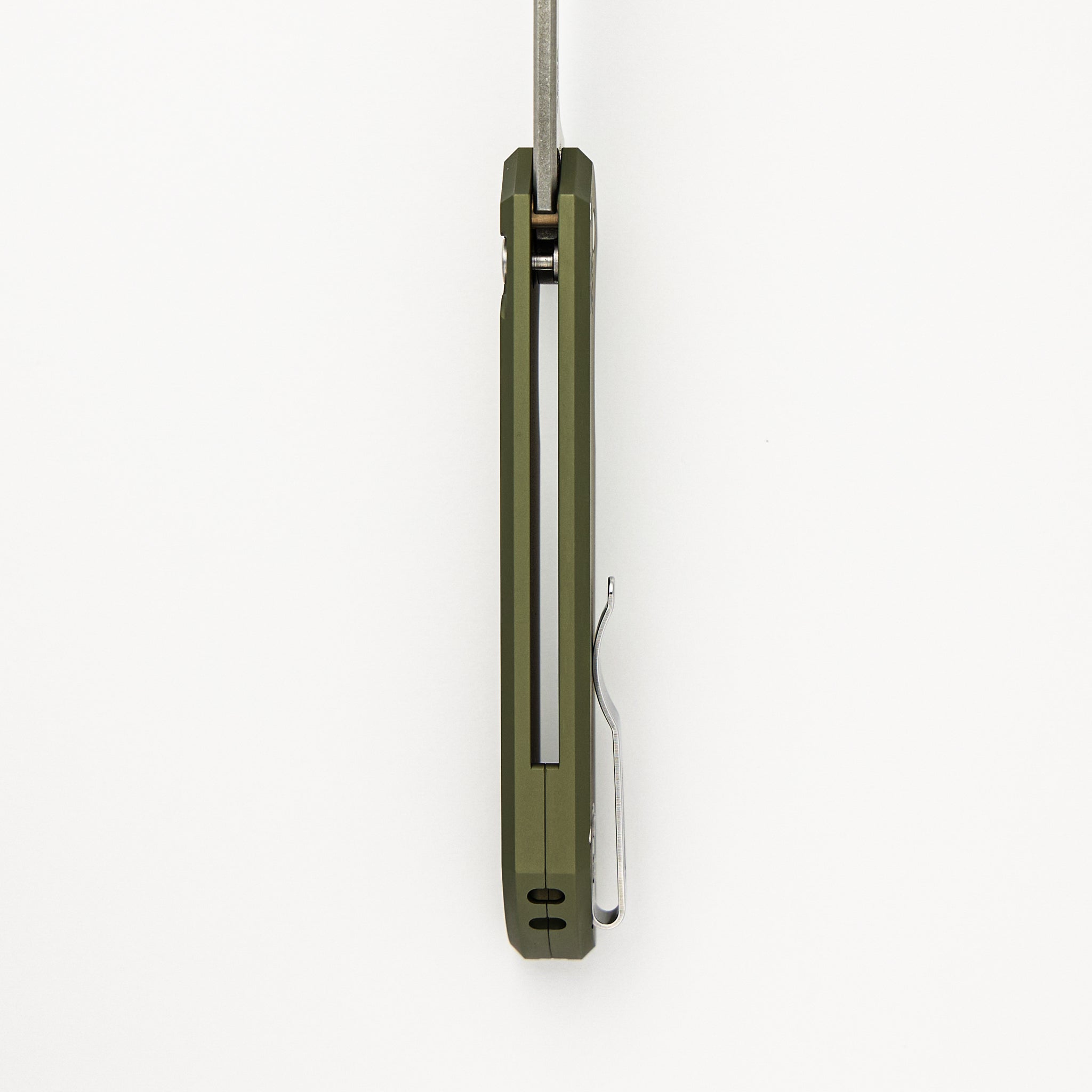 Malibu Flipper 5206 DLC Reverse Tanto CPM 20CV Blade & Pro-Tech/Drop Mordax OD Green CPM 20CV Blade
