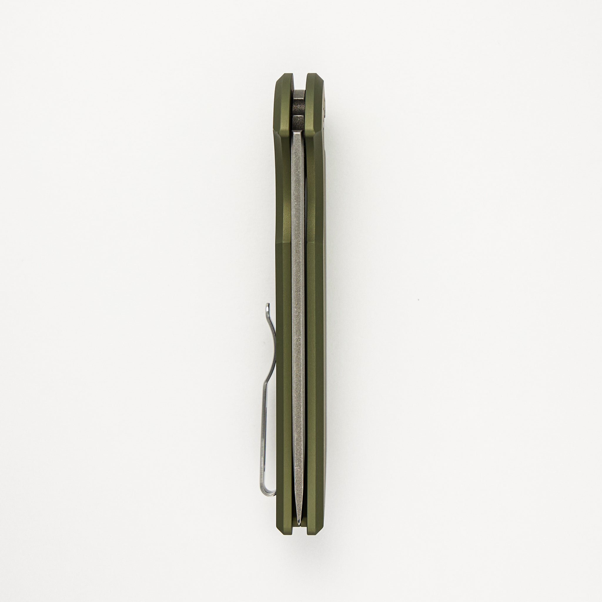 Malibu Flipper 5206 DLC Reverse Tanto CPM 20CV Blade & Pro-Tech/Drop Mordax OD Green CPM 20CV Blade