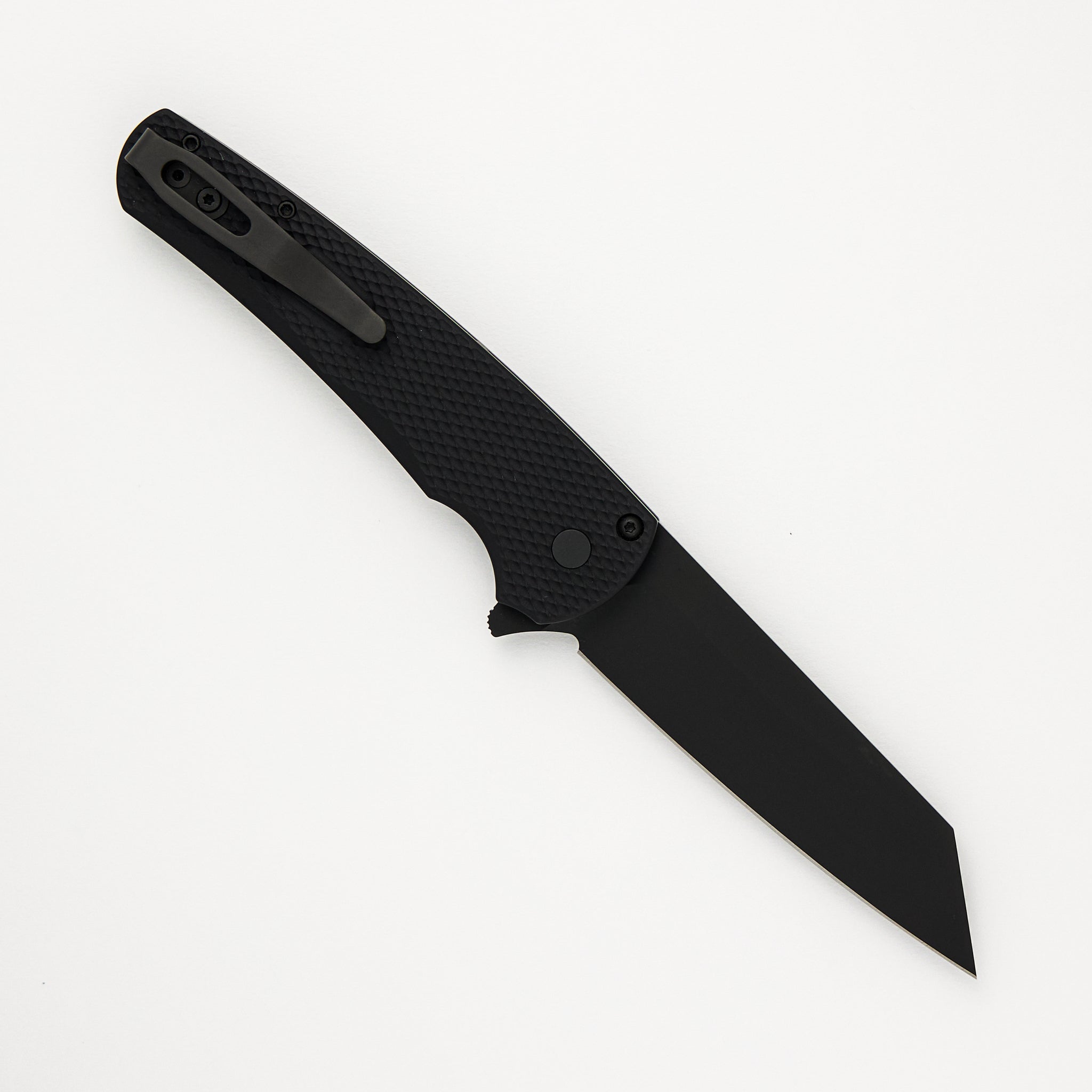 Malibu Flipper 5206 DLC Reverse Tanto CPM 20CV Blade & Pro-Tech/Drop Mordax OD Green CPM 20CV Blade