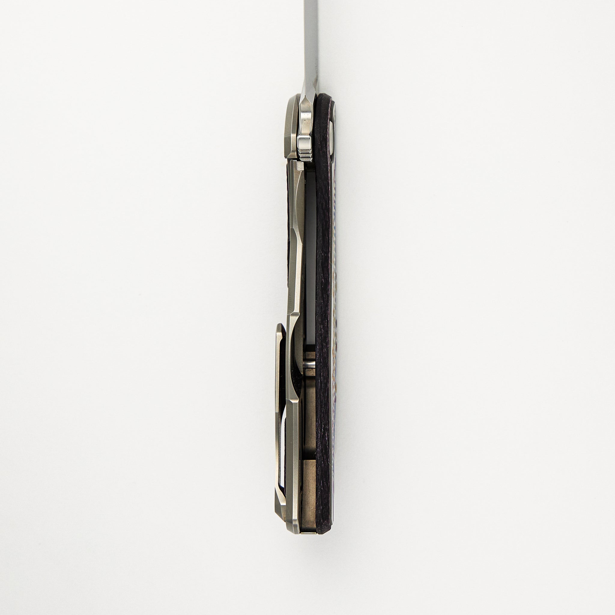 UniHati F95 Unique Graphic Custom Division - Titanium/Violet Alutex Handle - Vanax 37 Blade - RBS