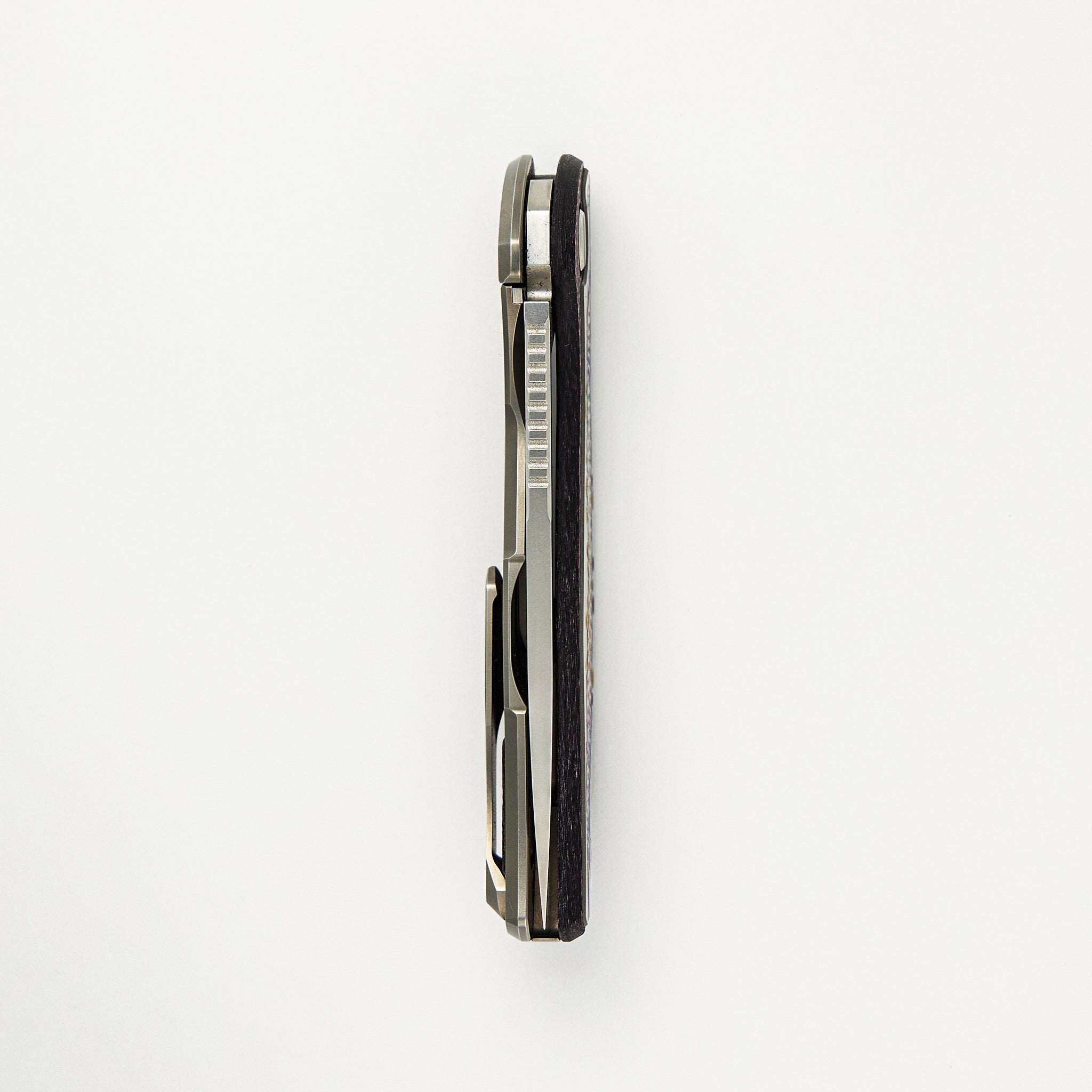UniHati F95 Unique Graphic Custom Division - Titanium/Violet Alutex Handle - Vanax 37 Blade - RBS