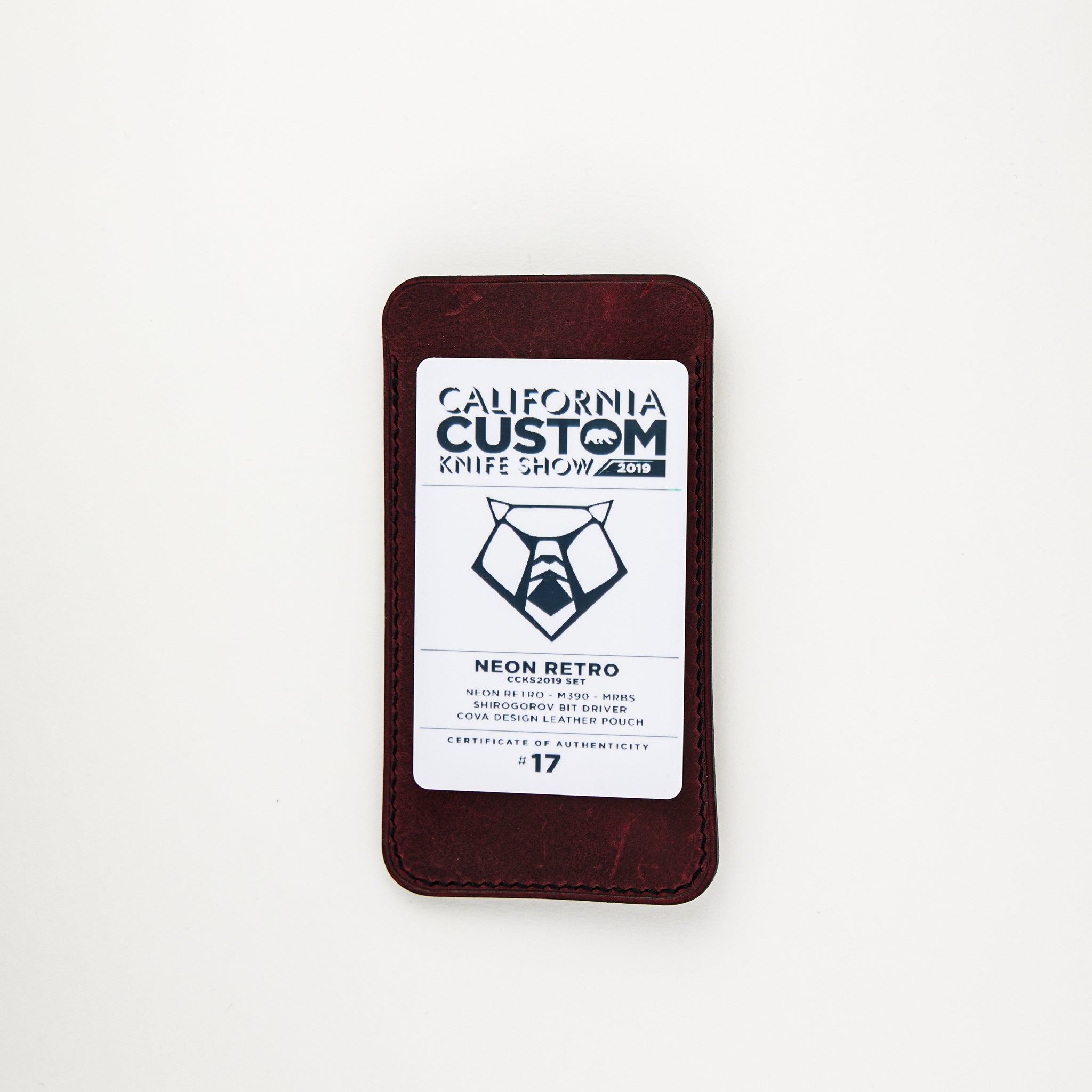 Neon Retro - CCKS 2019 Show Exclusive Set - Titanium Bit Driver - Cova Design Leather Pouch