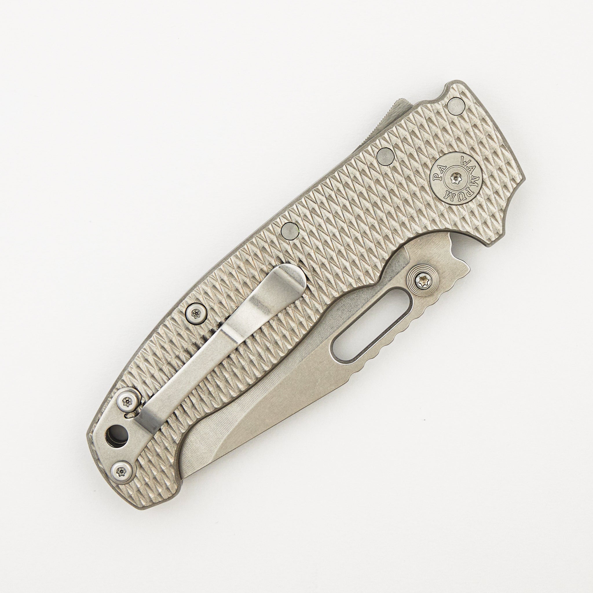 AD20S - CPM-S90V Blade - Textured Titanium Handle