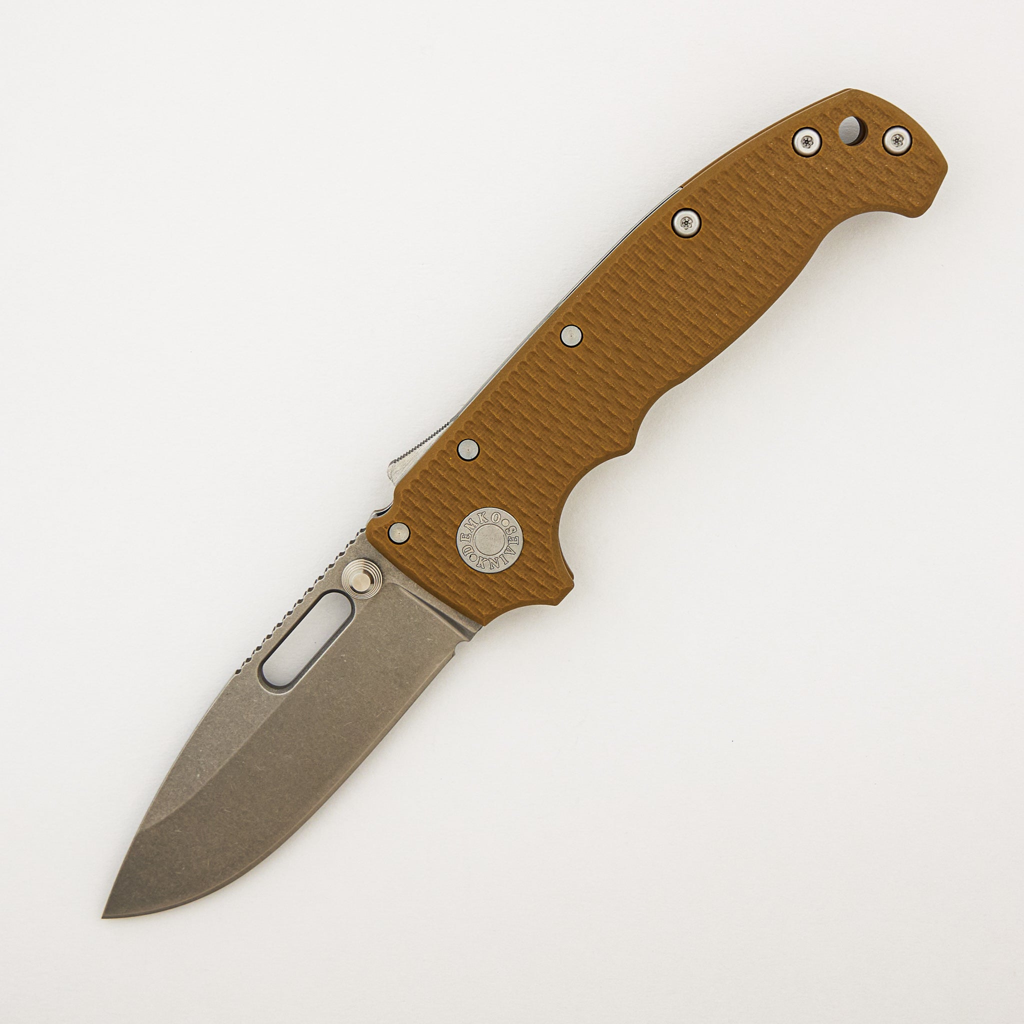 AD20 (Full Thickness) - MagnaCut Blade - Brown G10 Handle