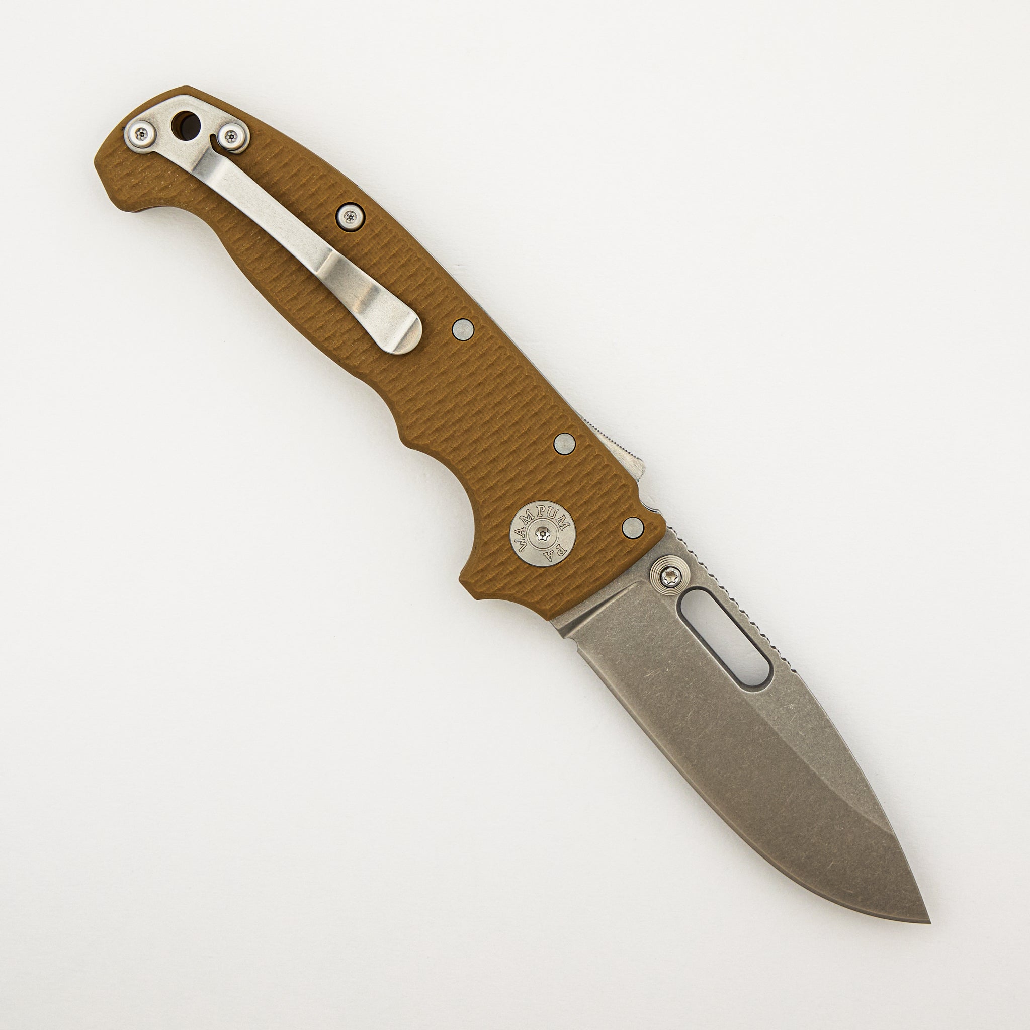 AD20 (Full Thickness) - MagnaCut Blade - Brown G10 Handle
