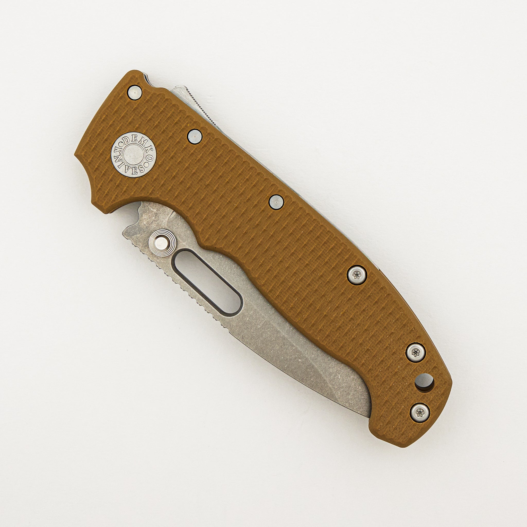 AD20 (Full Thickness) - MagnaCut Blade - Brown G10 Handle