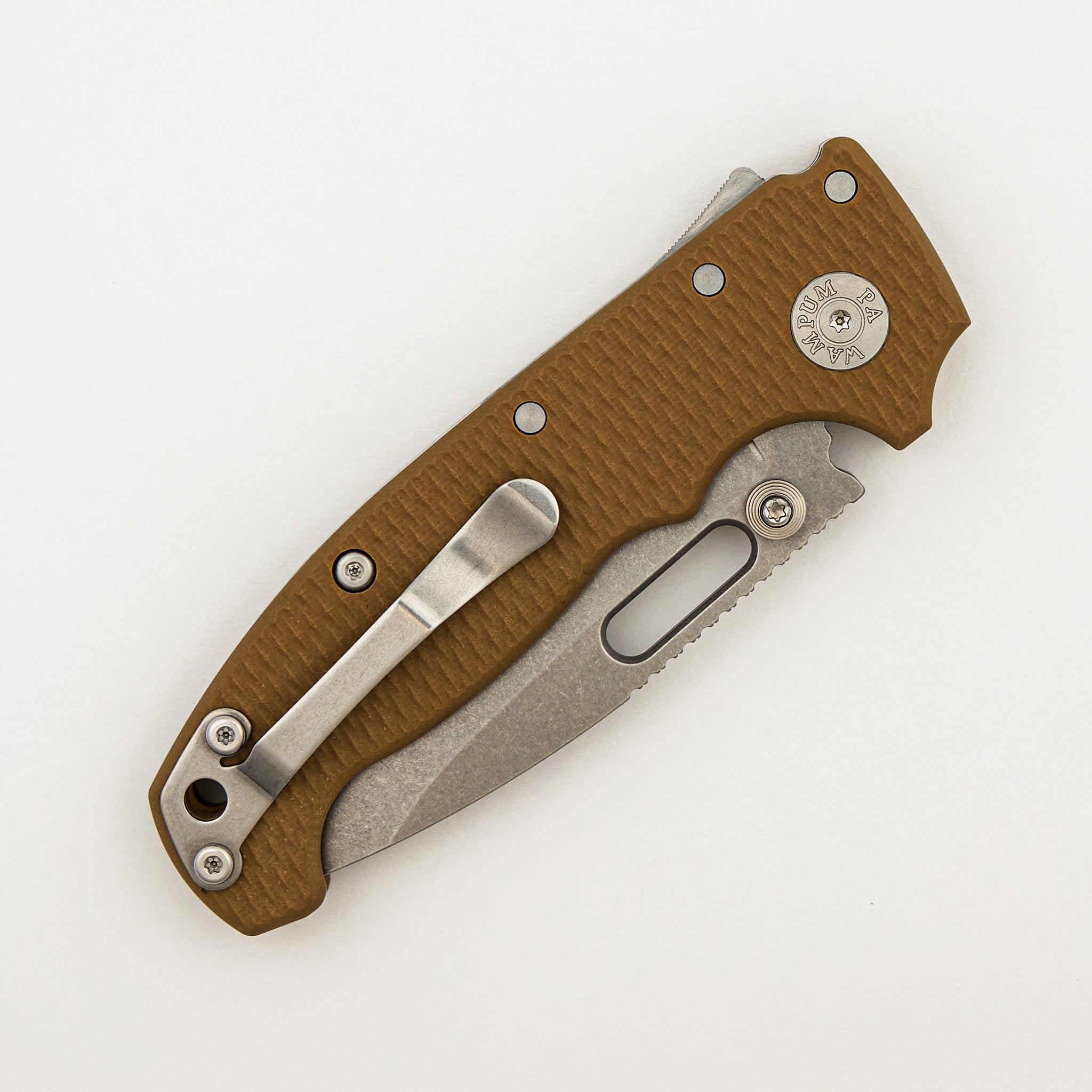AD20 (Full Thickness) - MagnaCut Blade - Brown G10 Handle
