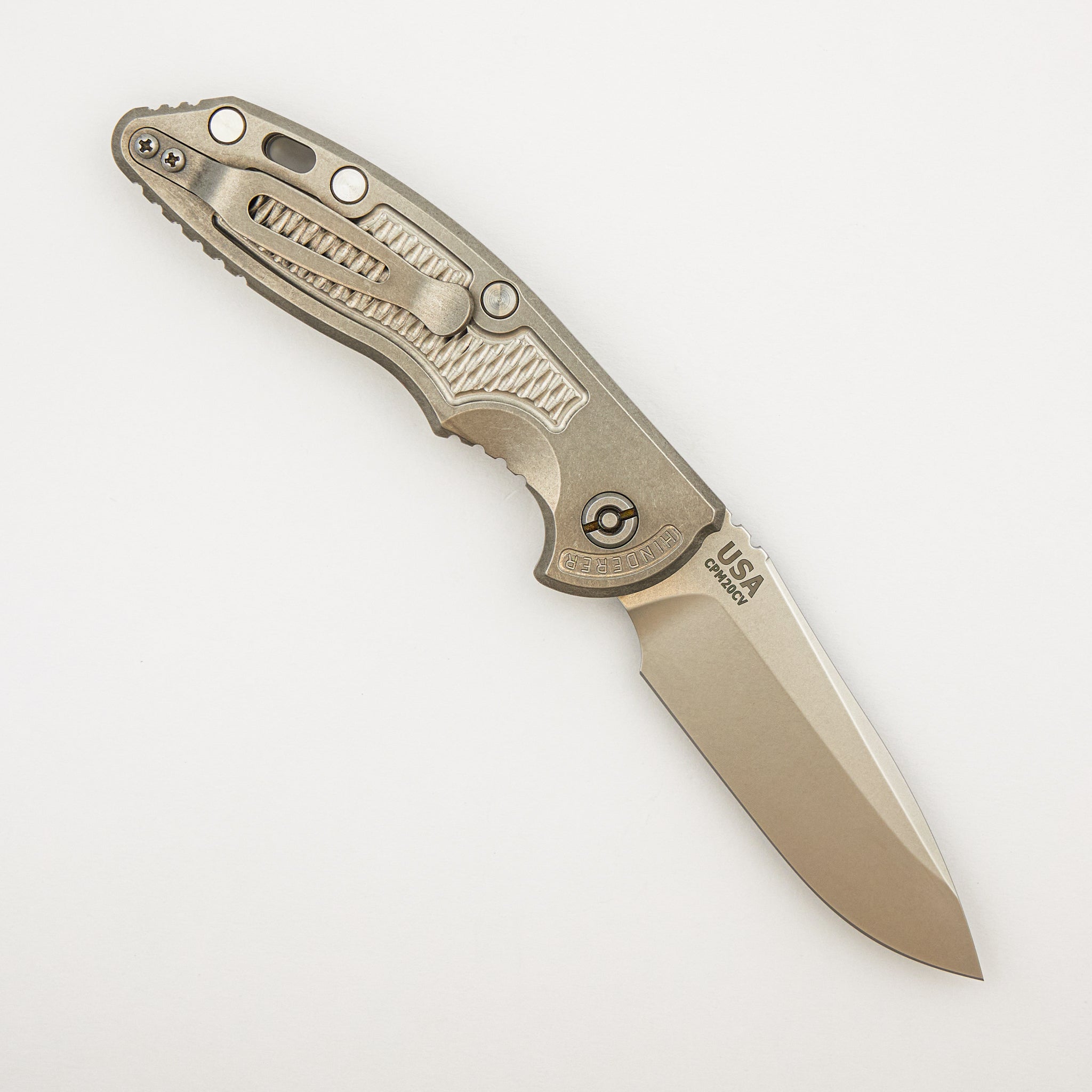 XM-18 3.5" Automatic - Spearpoint CPM 20CV Blade - Stonewash