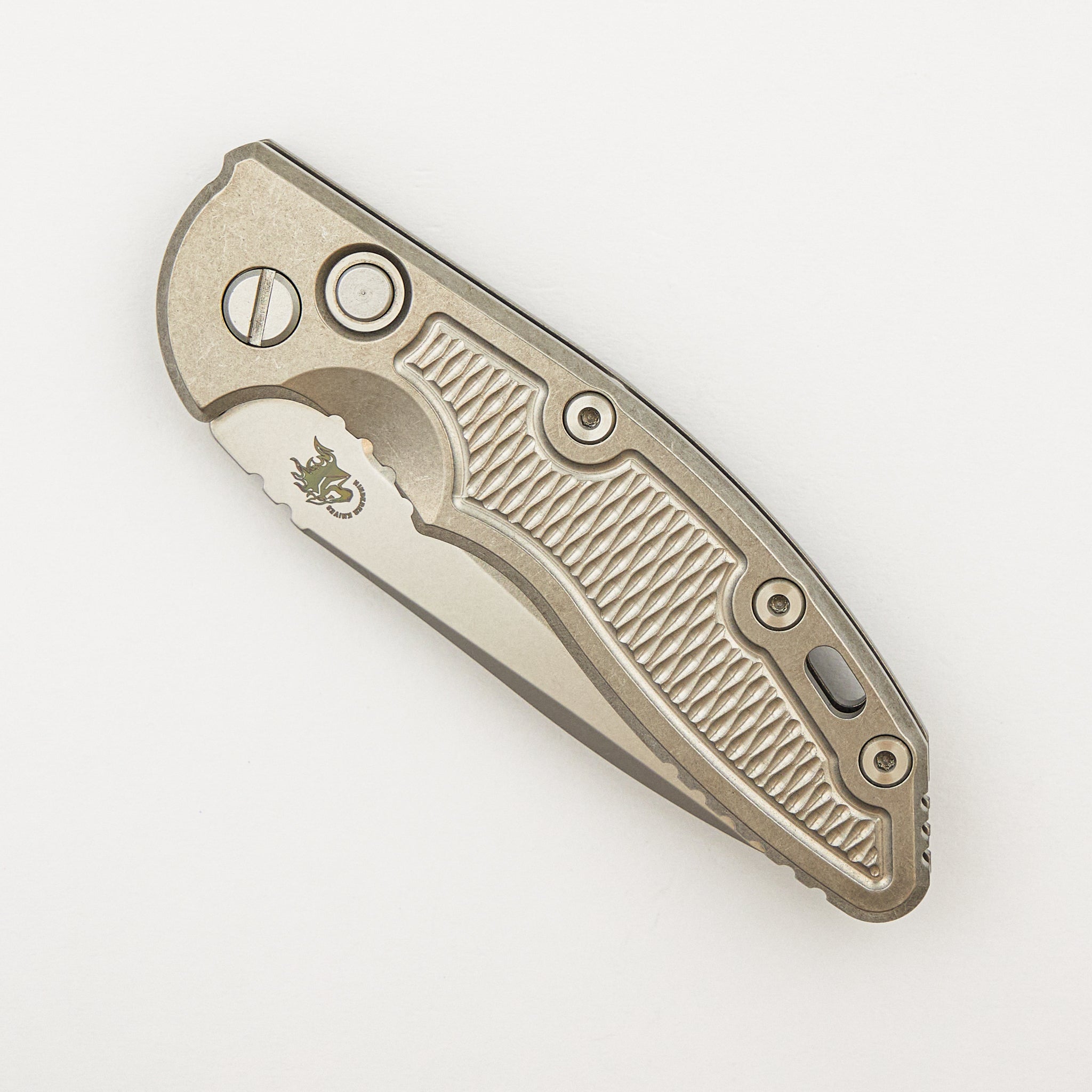 XM-18 3.5" Automatic - Spearpoint CPM 20CV Blade - Stonewash