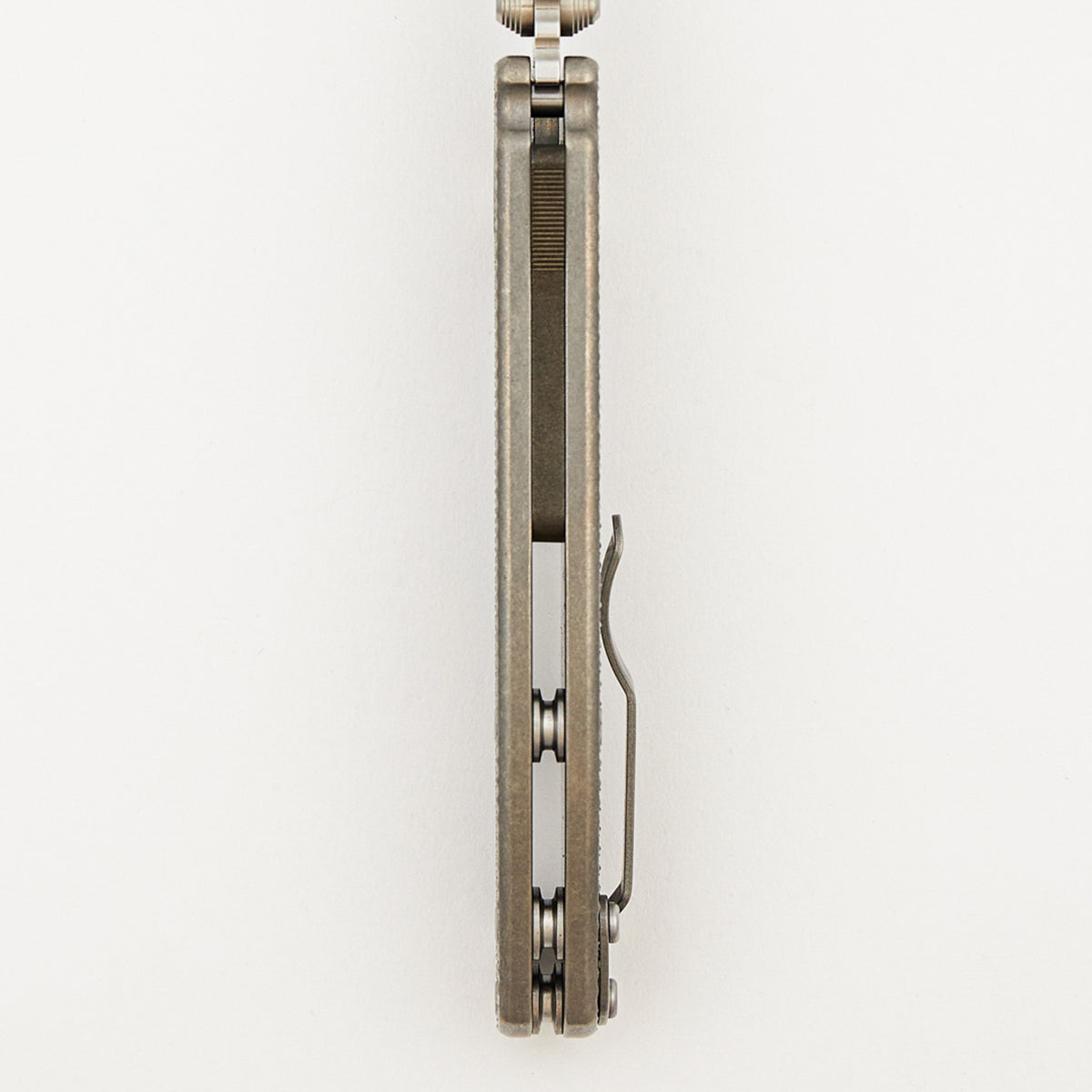 AD20I Slim - Nitro-X7 Clip Point Blade - Textured Titanium K1 Handle