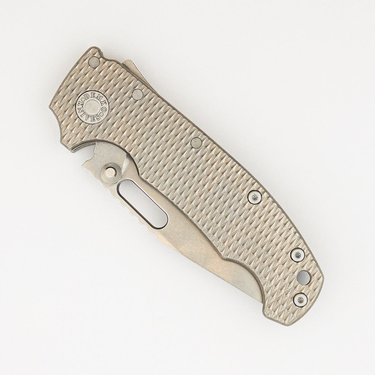 AD20I Slim - Nitro-X7 Clip Point Blade - Textured Titanium K1 Handle