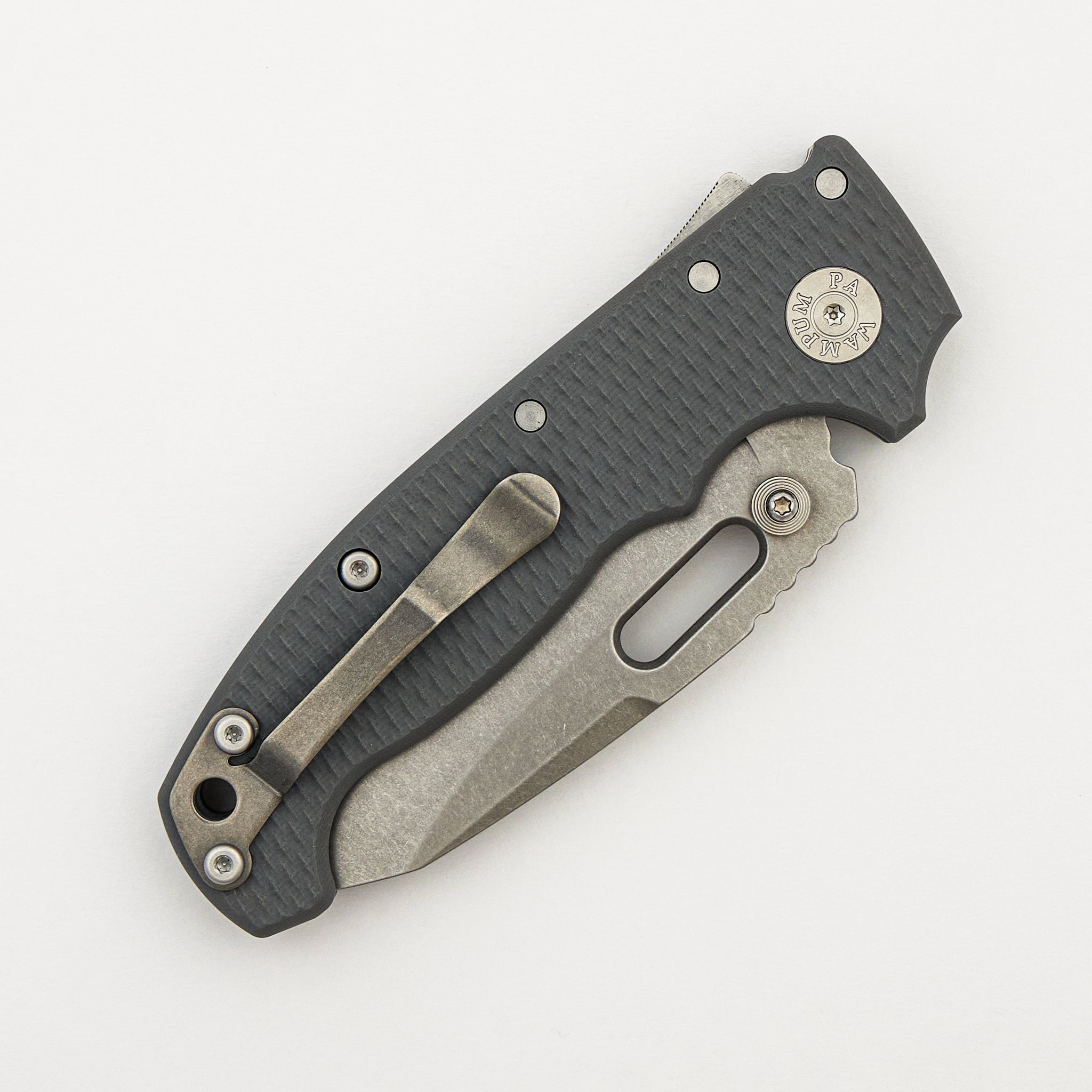 AD20 (Full Width) - MagnaCut Whaleshark Blade - Grey G10 Handle