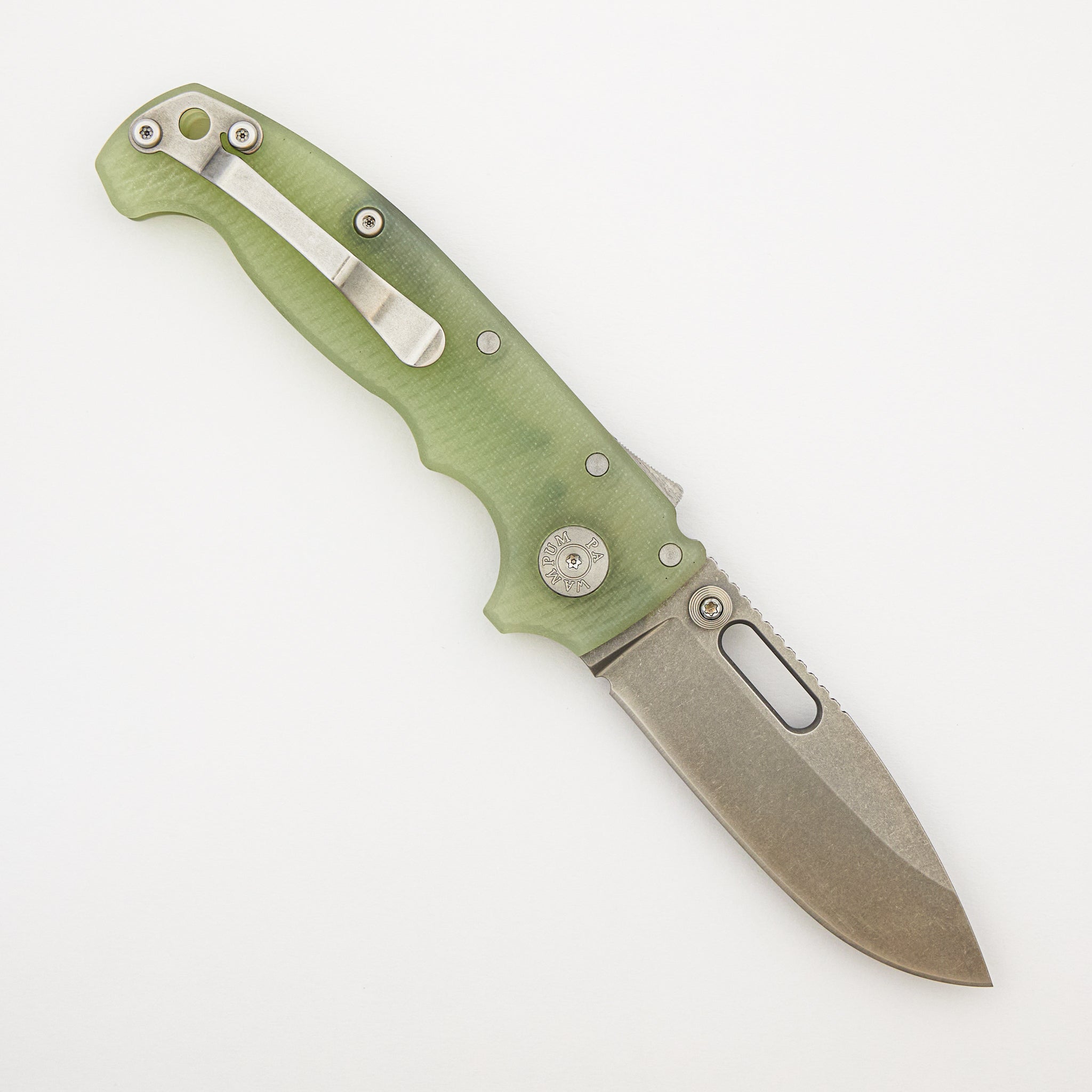 AD20 (Full Width) - MagnaCut Drop Point Blade - Natural G10 Handle