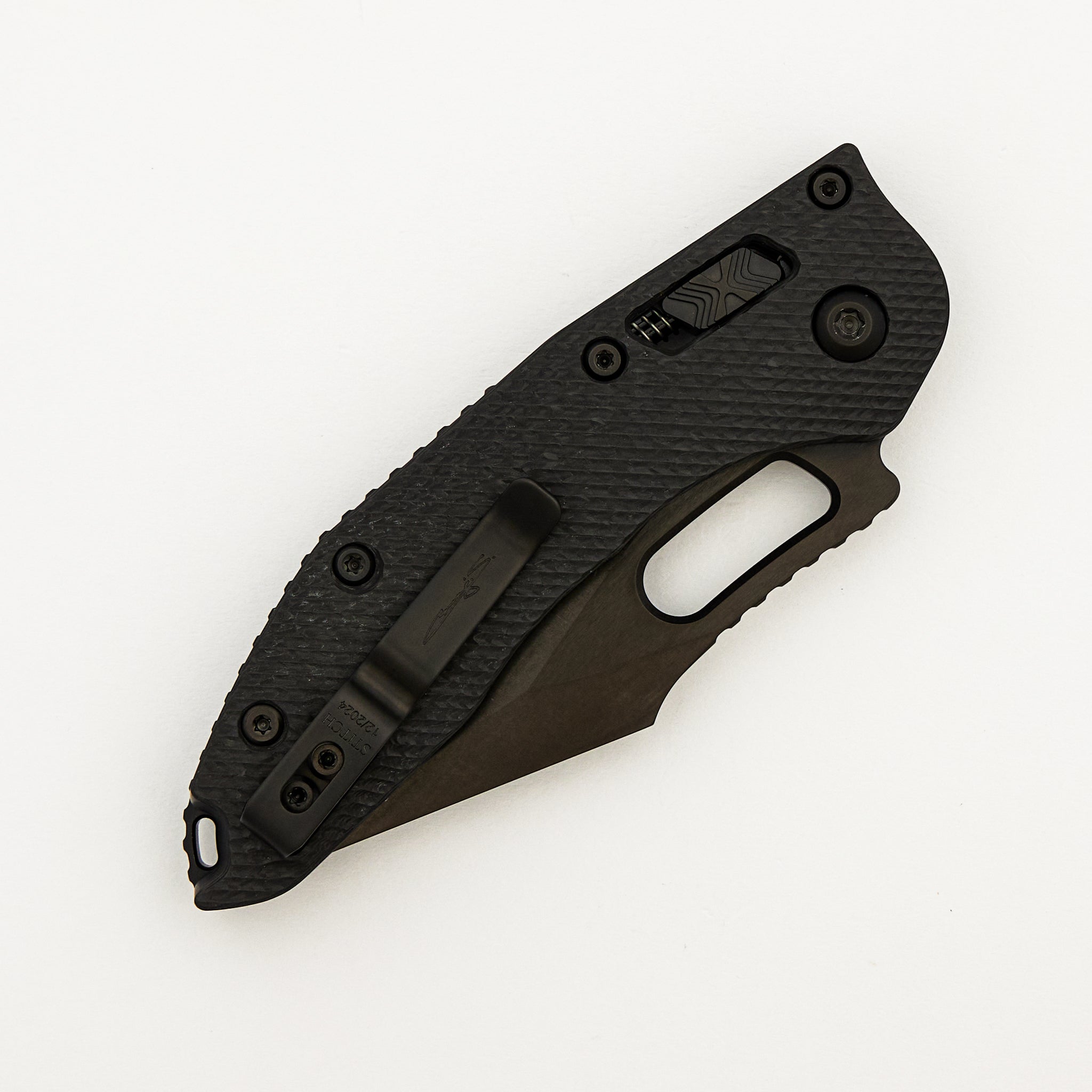 "Signature Series" Stitch - RAM-LOK S/E Fluted Carbon Fiber Handle DLC Standard DLC Hardware 169RL-1 DLCTFLCFS