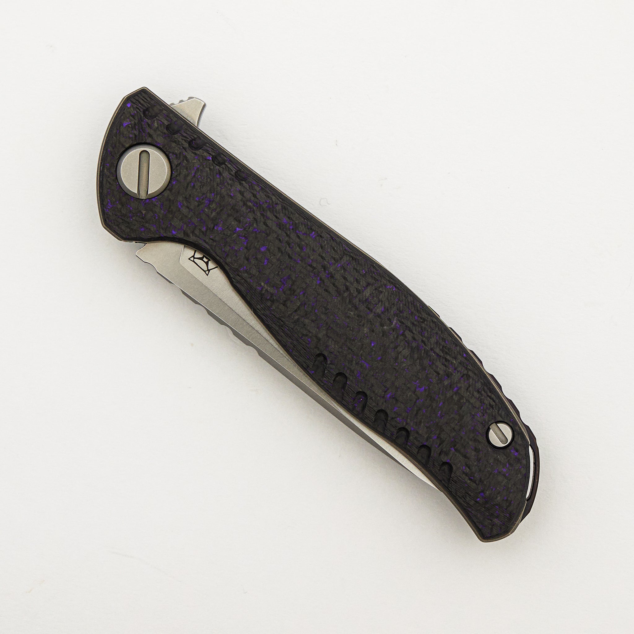 F3 NS - M390 Blade - Purple Carbon Fiber Handle - MRBS