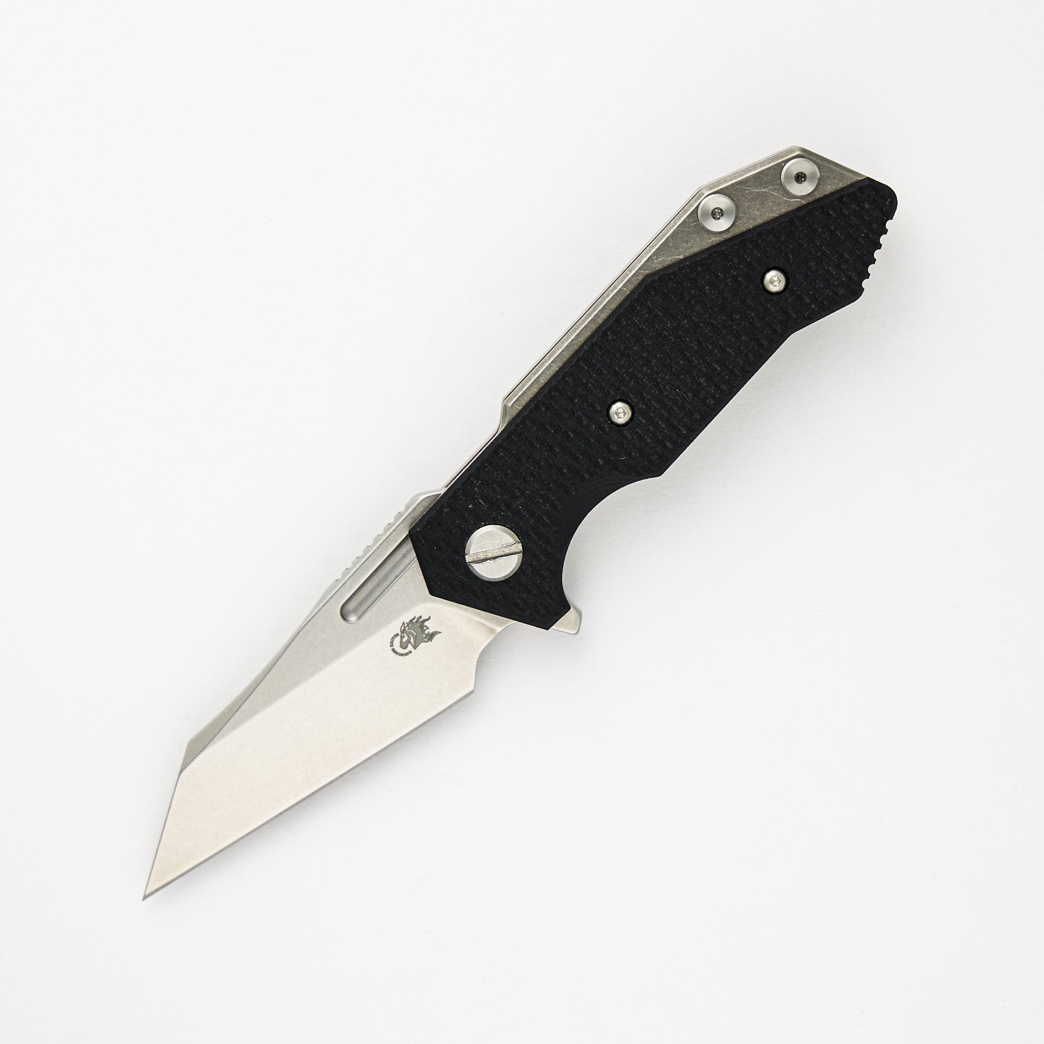 Hinderer Knives Halftrack - MagnaCut Wharncliffe - Tri-Way - Stonewash Black G10