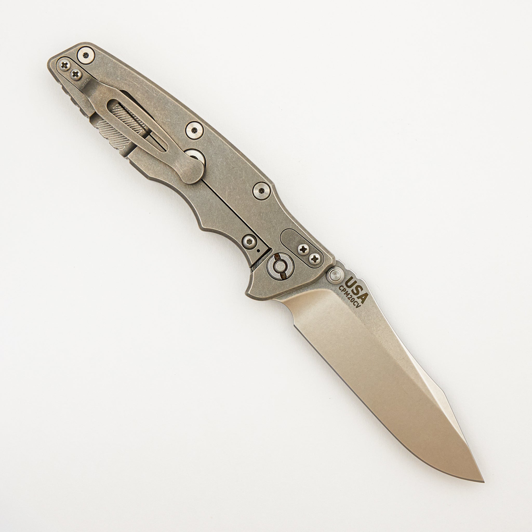 Eklipse 3.5" - CPM20CV Spearpoint - Non-Flipper - Tri-Way - Stonewash