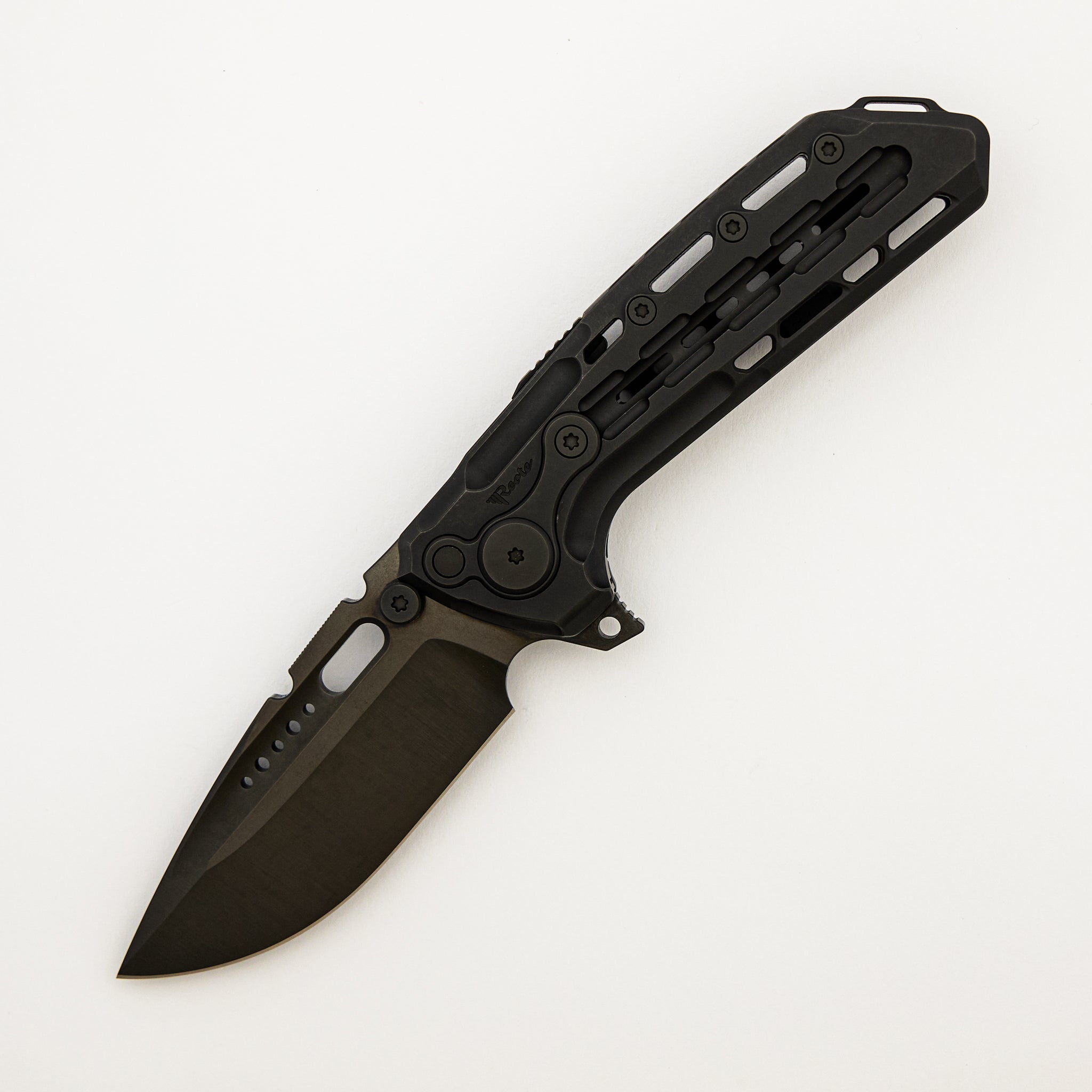 Terminator-TX228 - Black DLC Titanium Handle - Black DLC Blade - S/N 0
