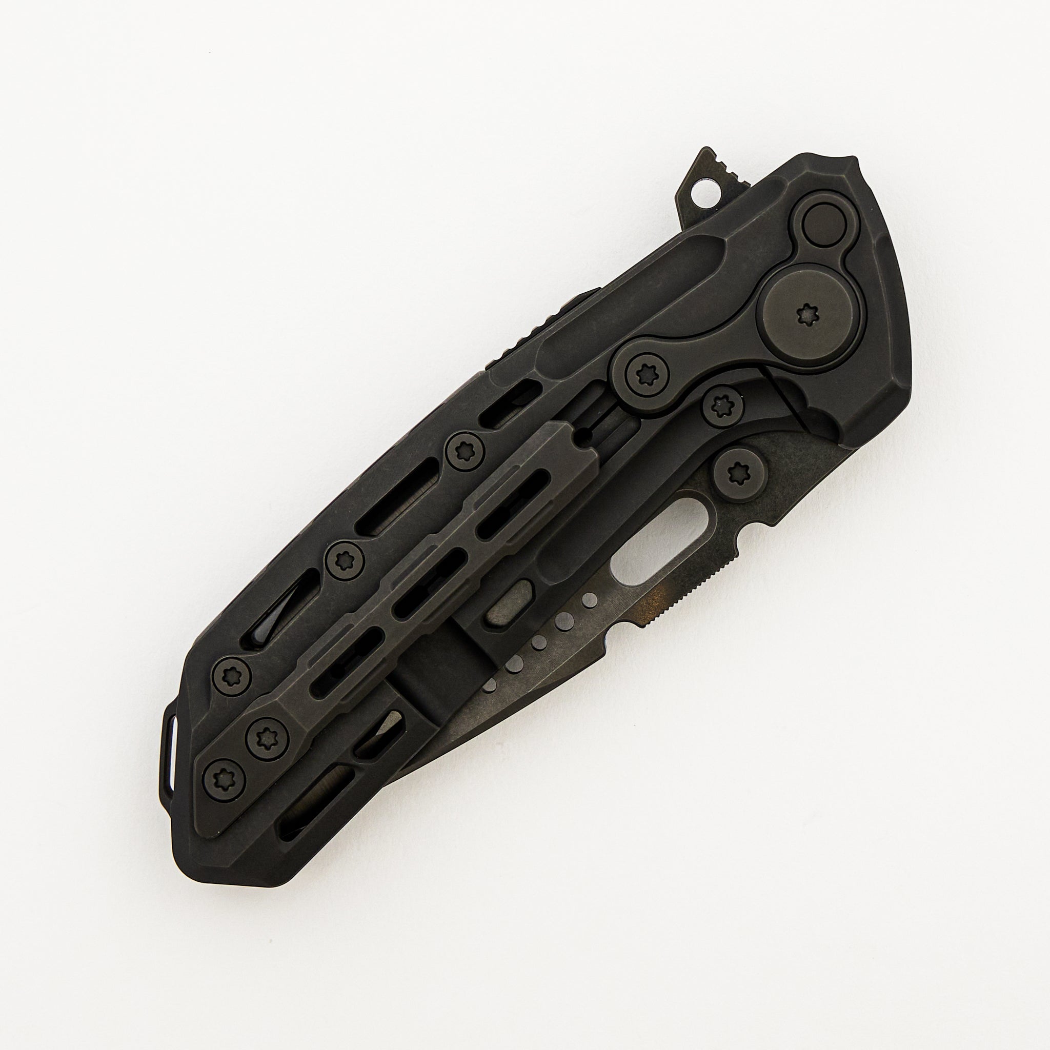 Terminator-TX228 - Black DLC Titanium Handle - Black DLC Blade - S/N 085/200