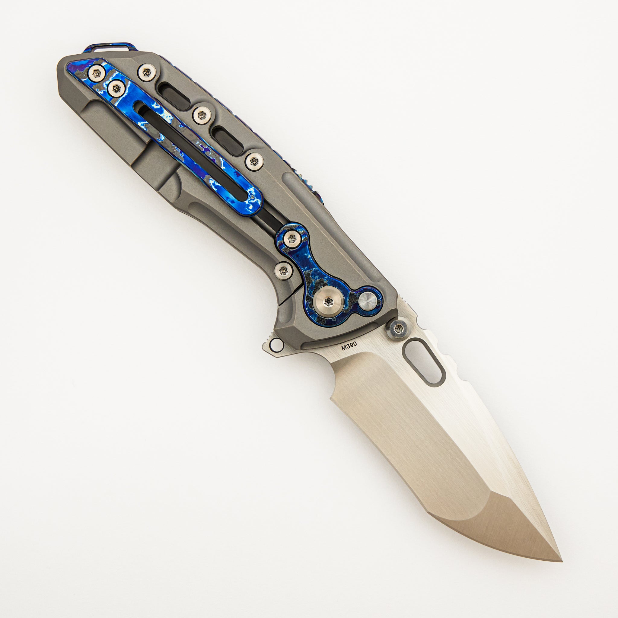 T1000-V2 - Titanium Handle - Hand Rubbed Satin M390 Blade - S/N 22/30