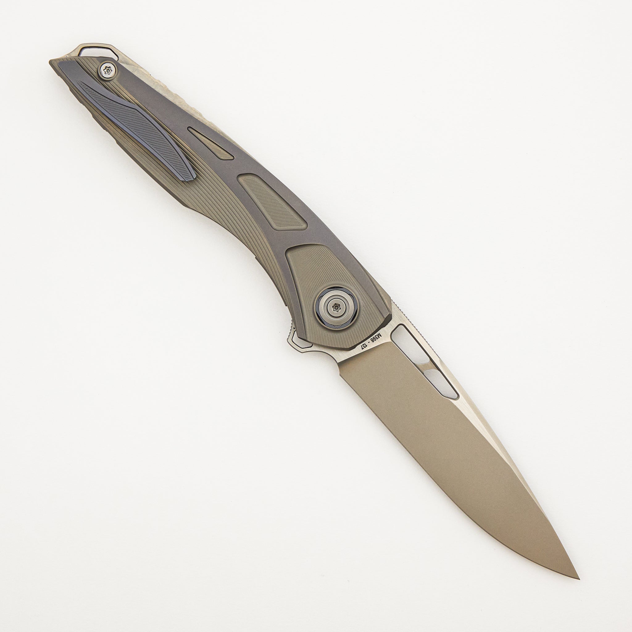 Sukhoi-5 - Titanium Handle - M398 Blade - #137 (Anton Malyshev Design)