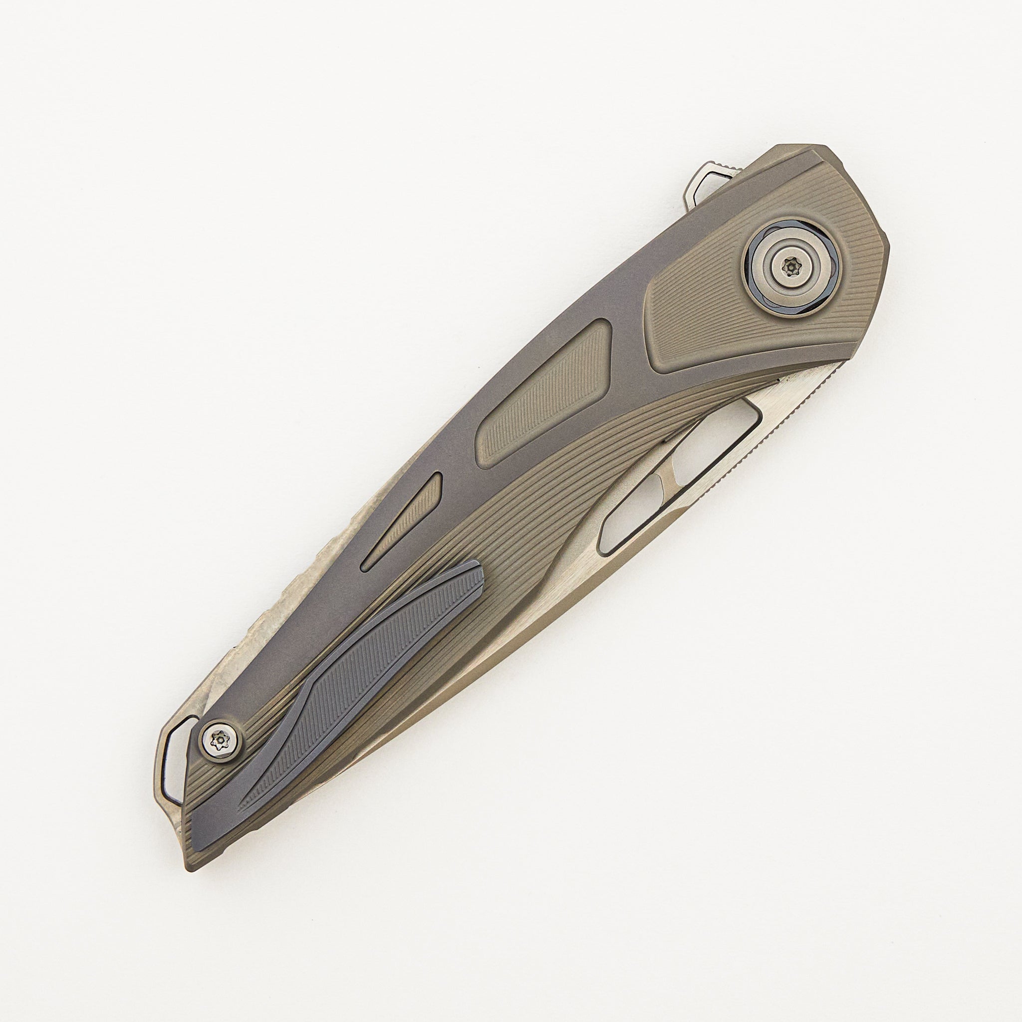 Sukhoi-5 - Titanium Handle - M398 Blade - #137 (Anton Malyshev Design)