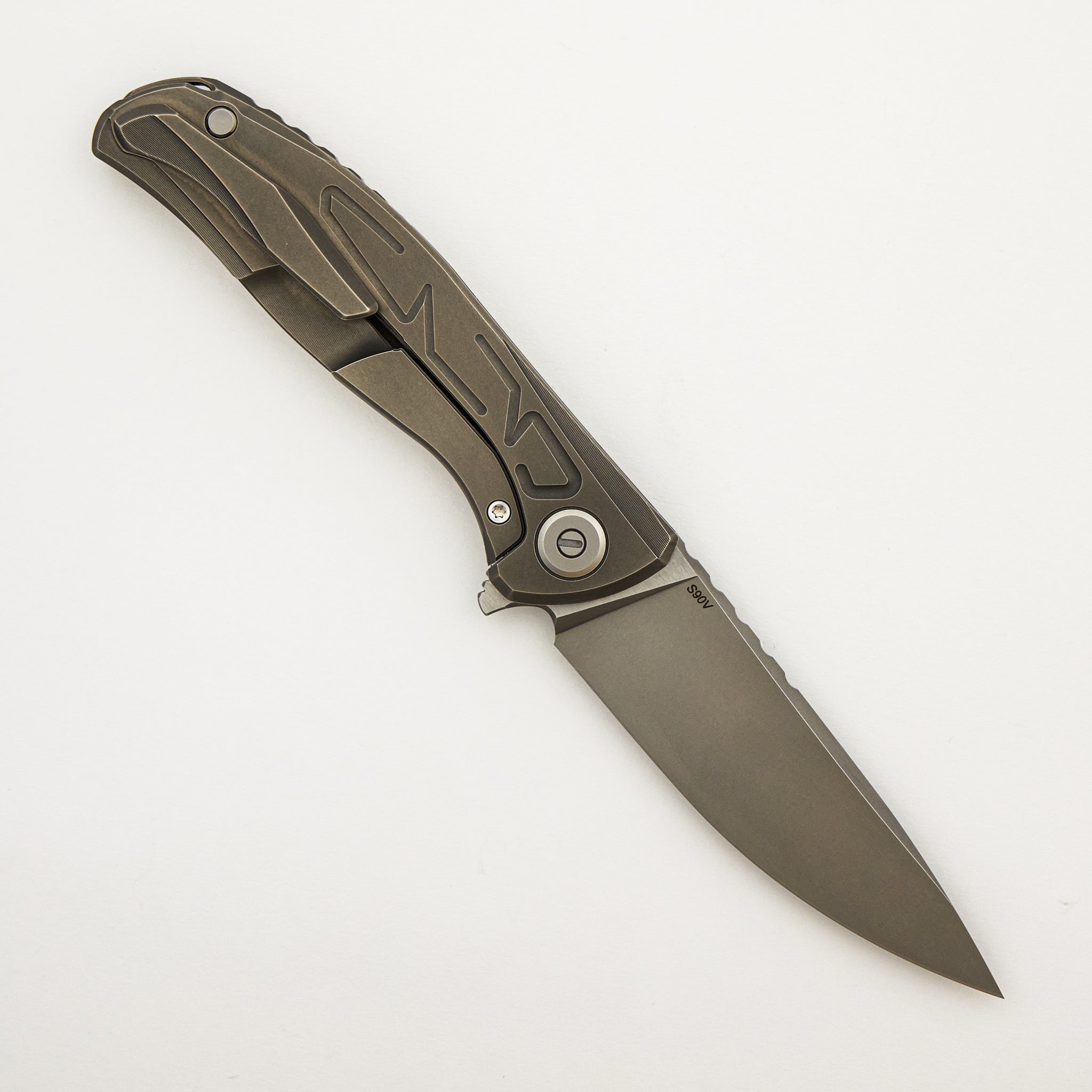 F95 Braces - S90V Blade - Titanium Handle - Washers