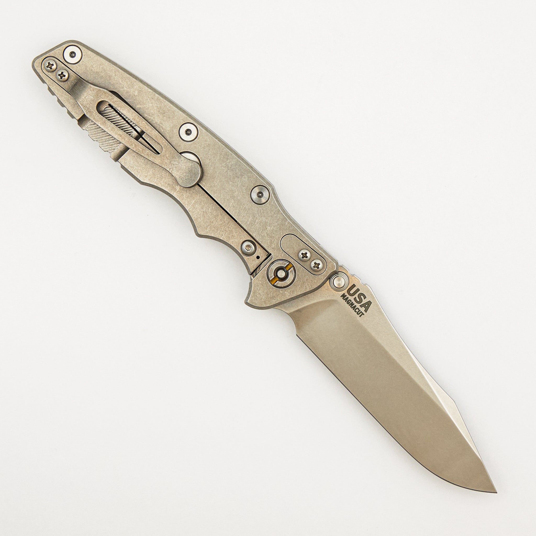 Eklipse 3.5" - MagnaCut Spearpoint - Non-Flipper - Tri-Way - Stonewash