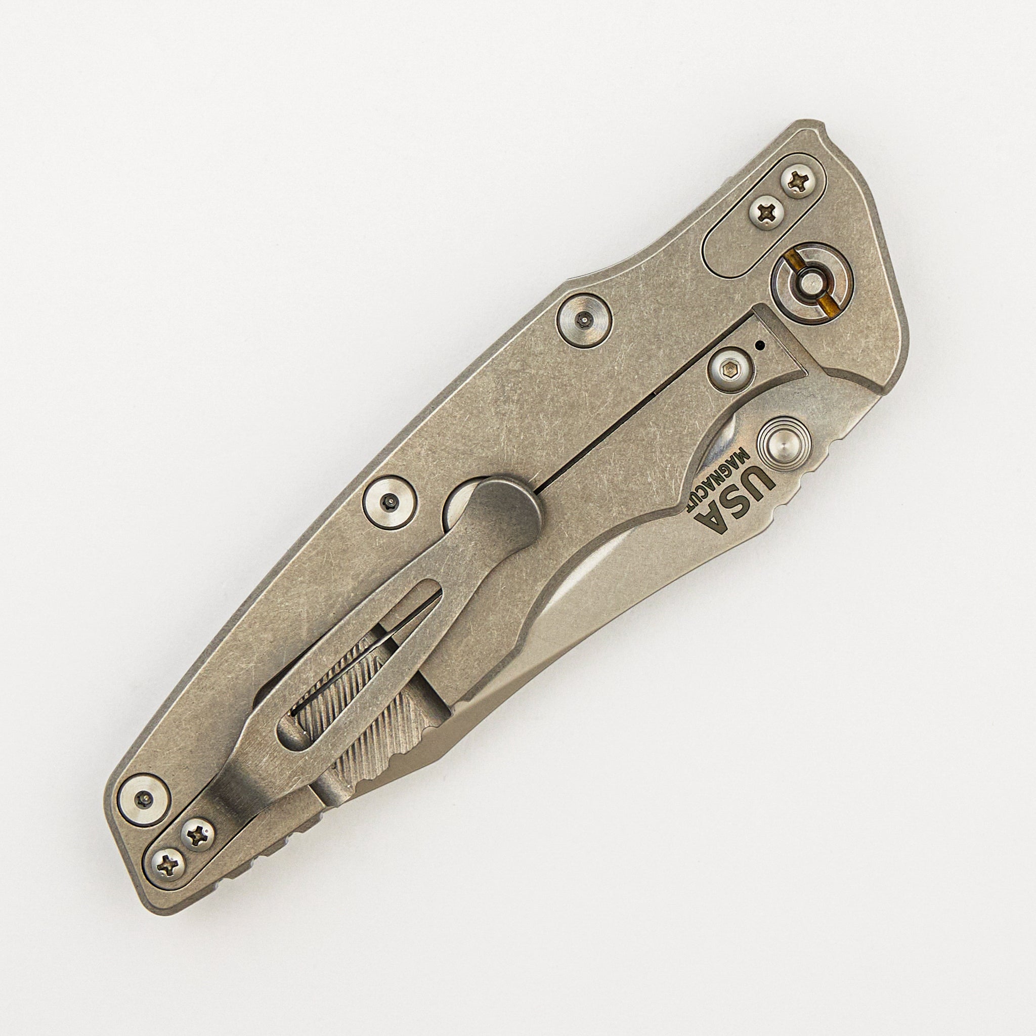 Eklipse 3.5" - MagnaCut Spearpoint - Non-Flipper - Tri-Way - Stonewash