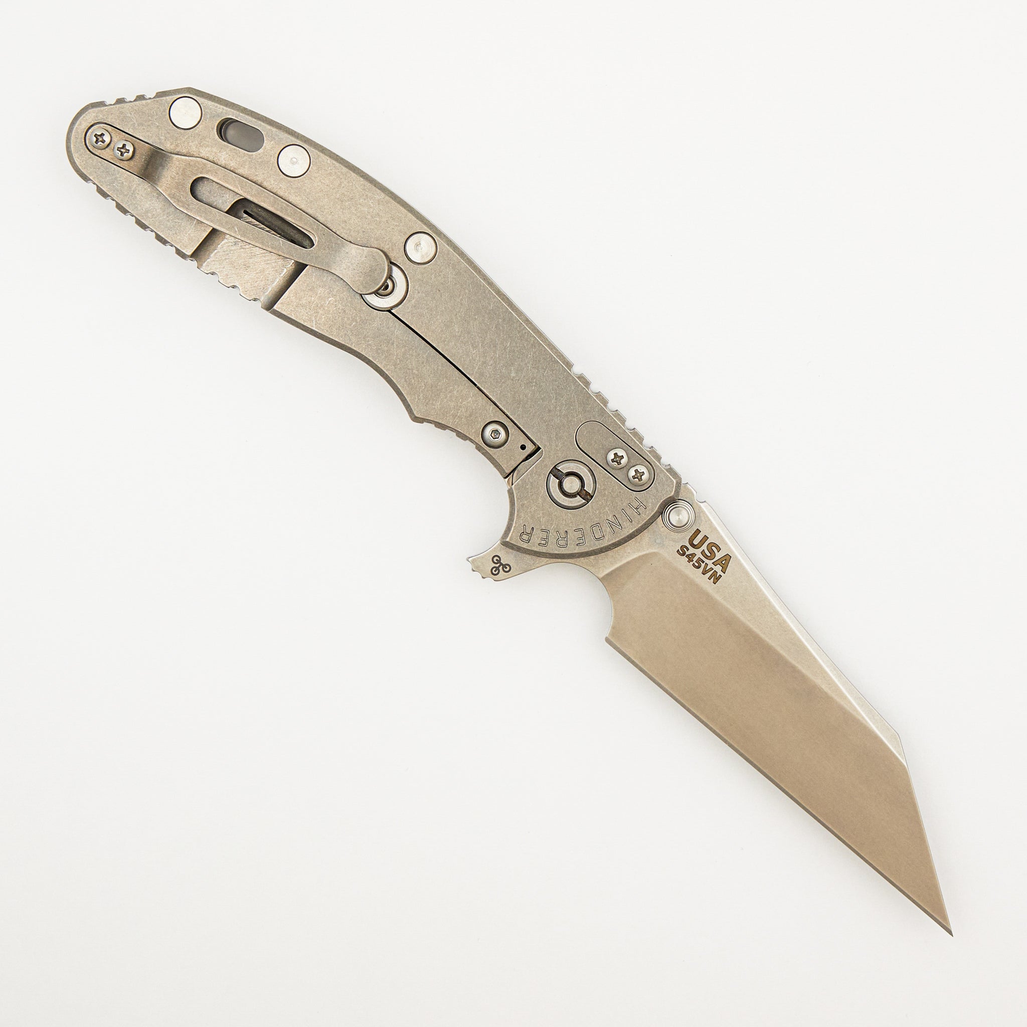 XM-24 4.0″ – S45VN Skinny Wharncliffe - Tri-Way - Stonewash
