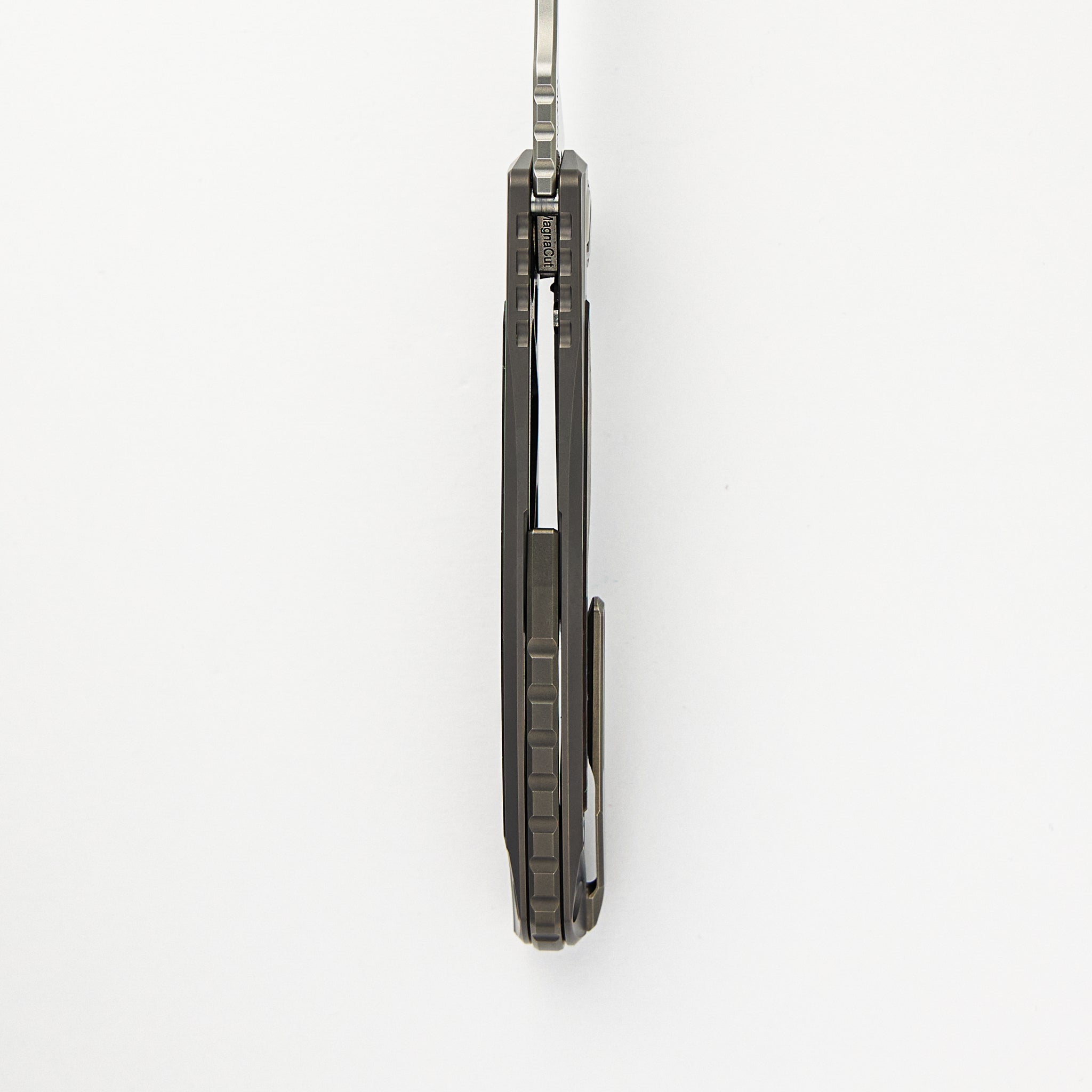 "Limited Edition" Molten Overkill - MagnaCut Blade - Titanium Handle W/ Lava & Ash CarboTi Inlays - SRRBS (RJ Martin Design)