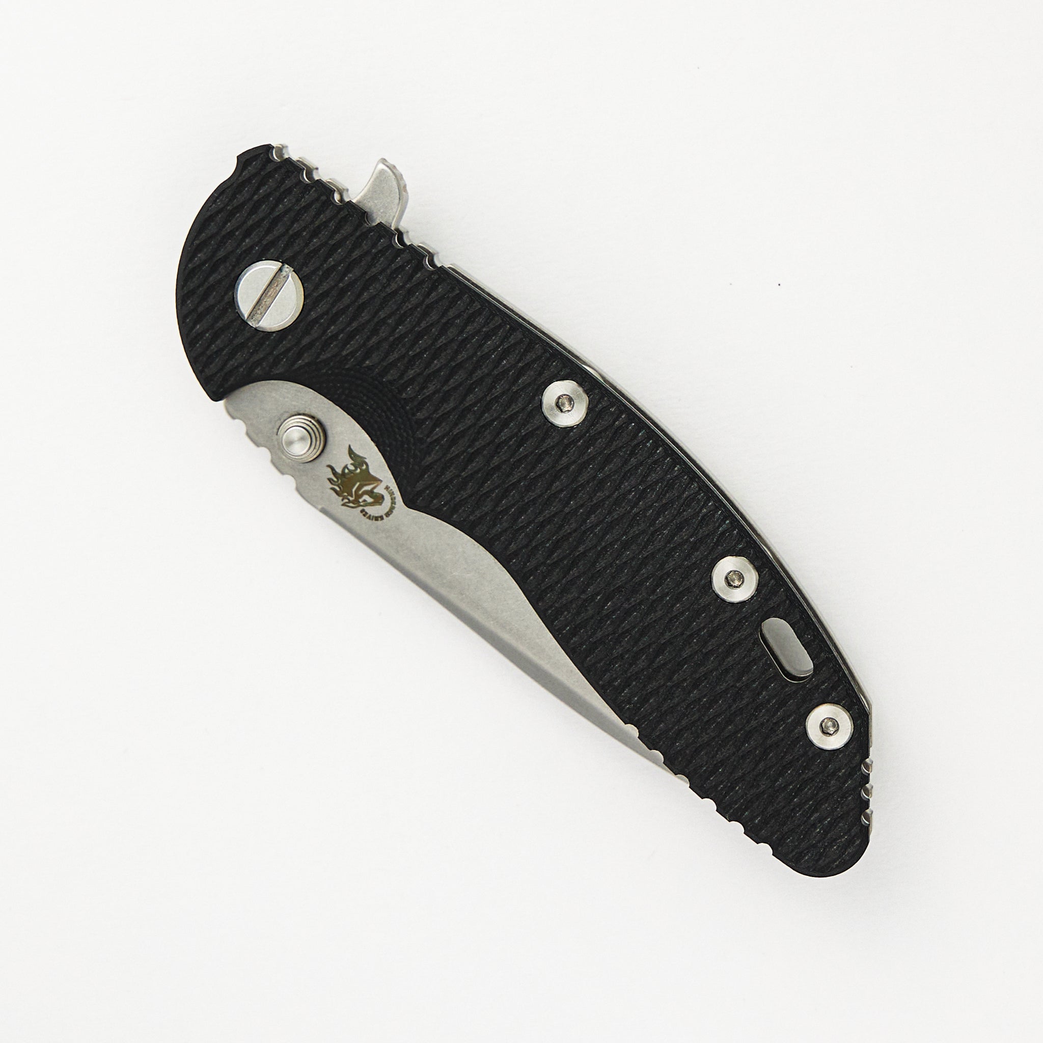 XM-18 3.5" Spearpoint Tri-Way Stonewash Black G10