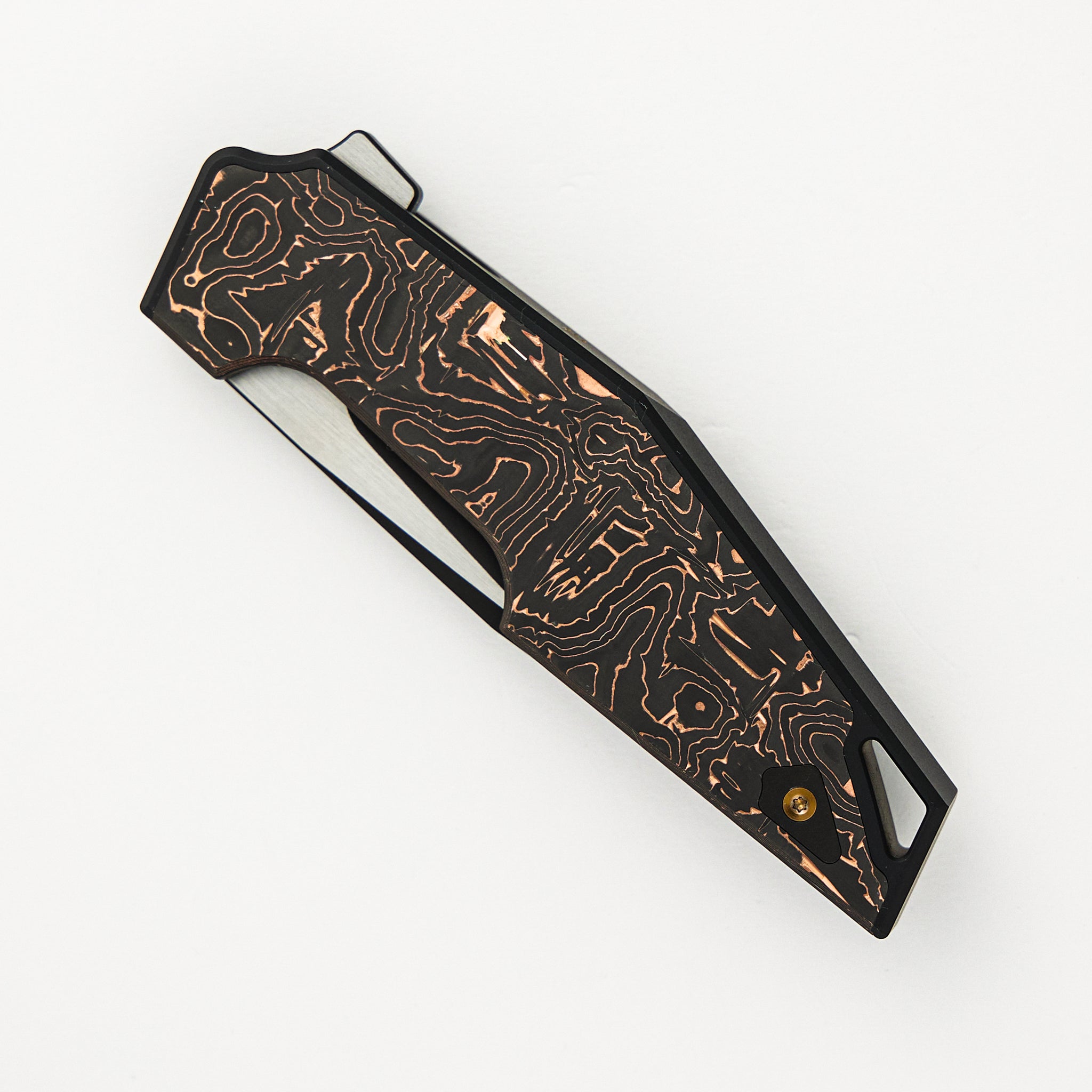 OAO (One and Only) - Copper Foil Carbon Fiber Inlay - CPM 20CV Blade