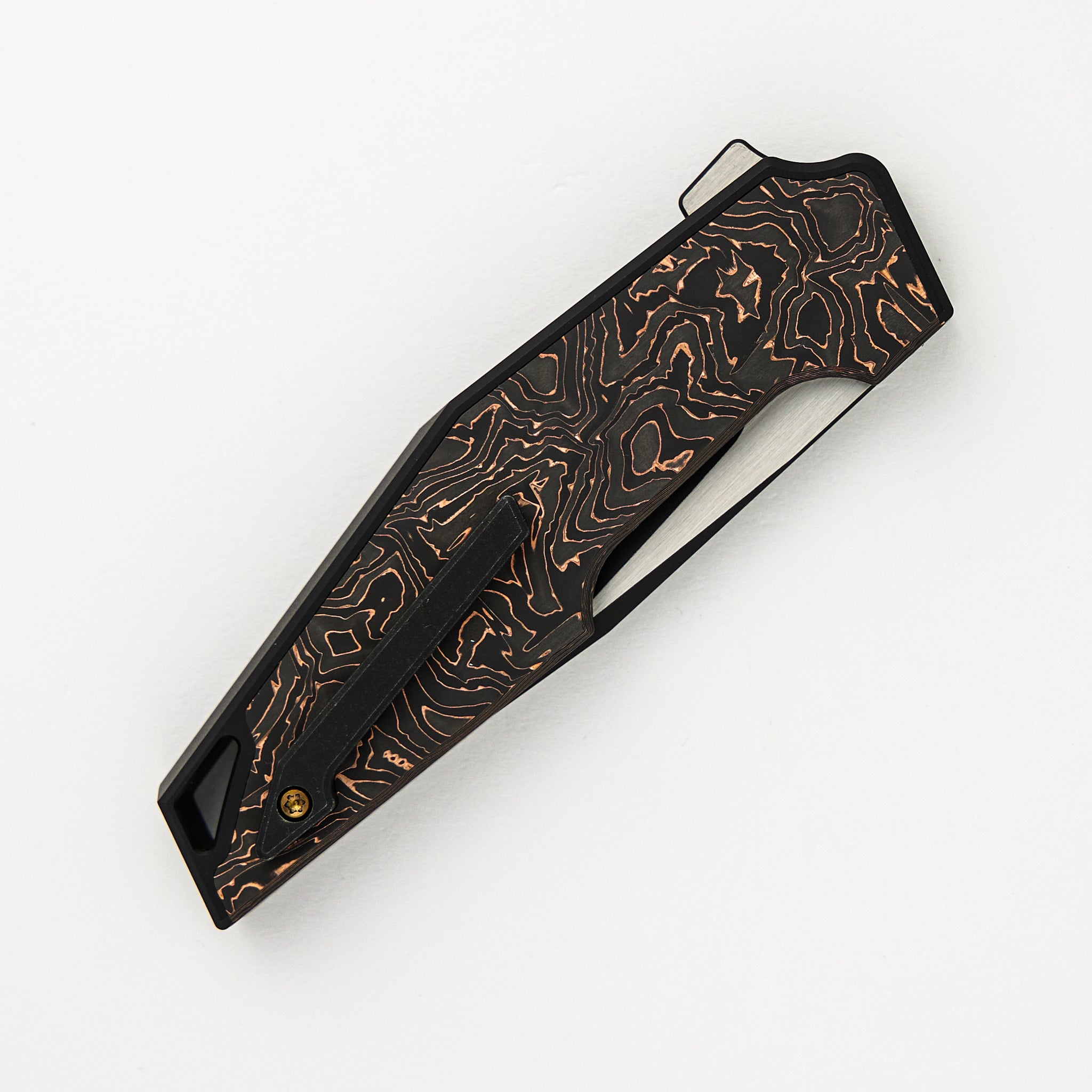 OAO (One and Only) - Copper Foil Carbon Fiber Inlay - CPM 20CV Blade
