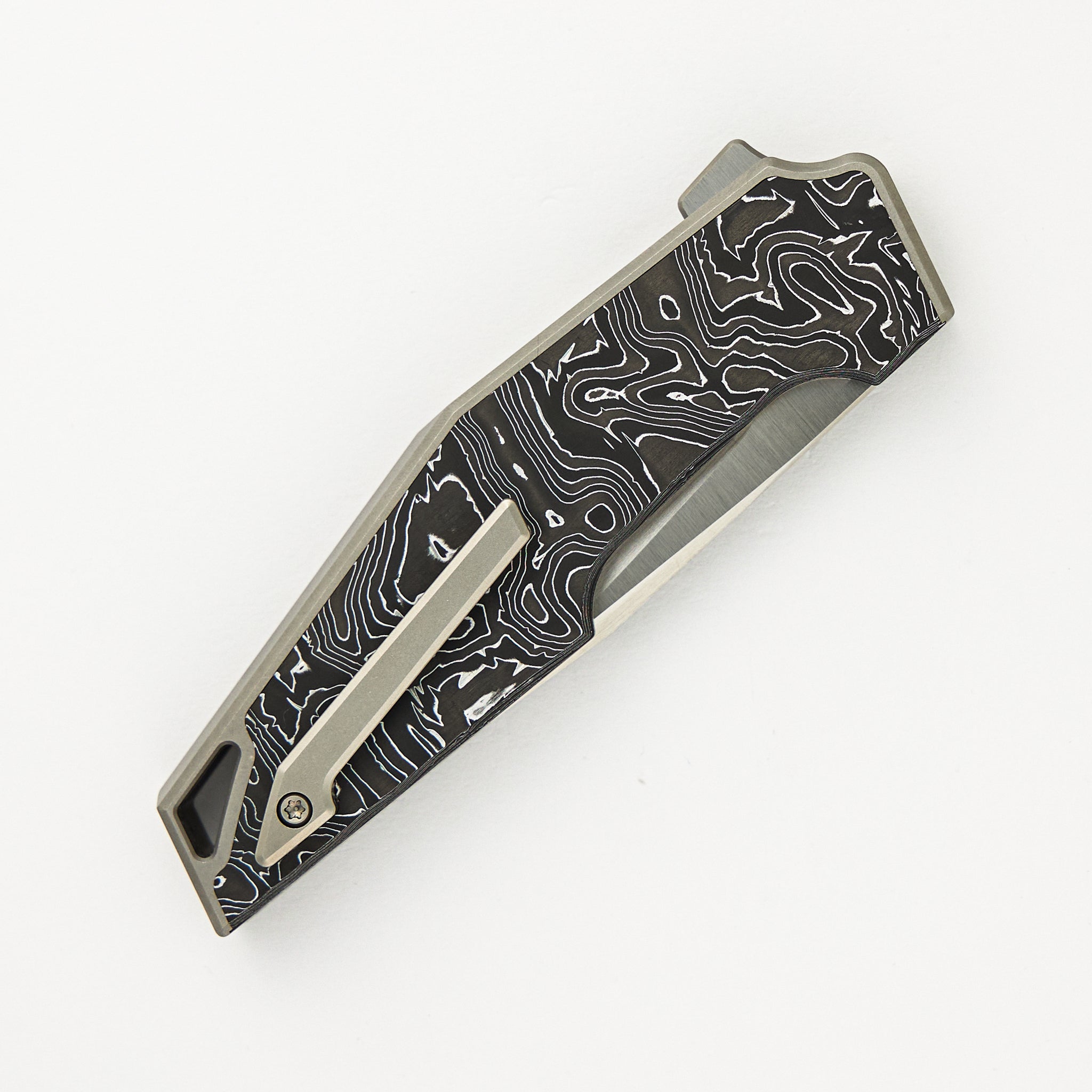 OAO (One and Only) - Aluminum Foil Carbon Fiber Inlay - CPM 20CV Blade