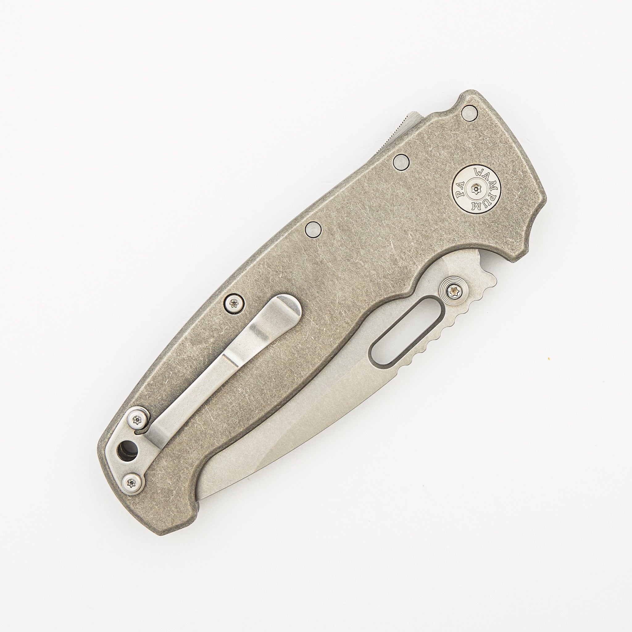 AD20 XL - Drop Point MagnaCut Blade - Titanium Handle