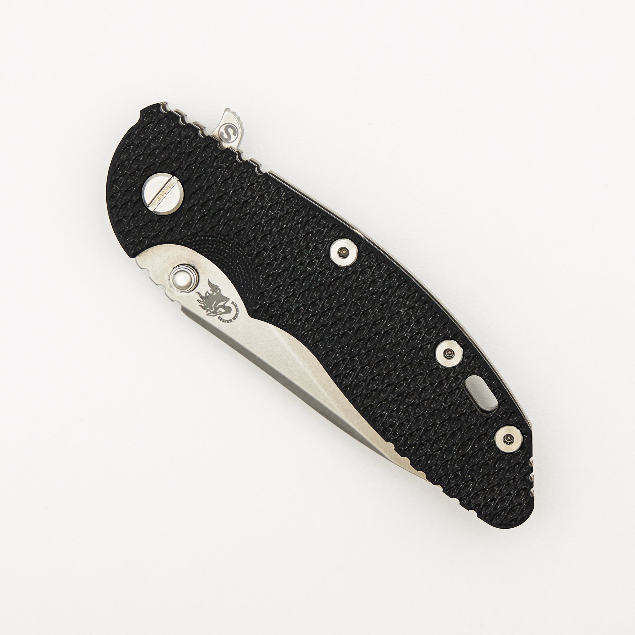 XM-18 3.5" - MagnaCut Skinny Slicer - Tri-Way - Stonewash - Black G10