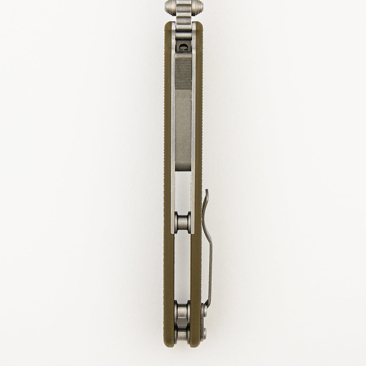 AD20 XXX - CPM-3V Clip Point Blade - OD Green G10