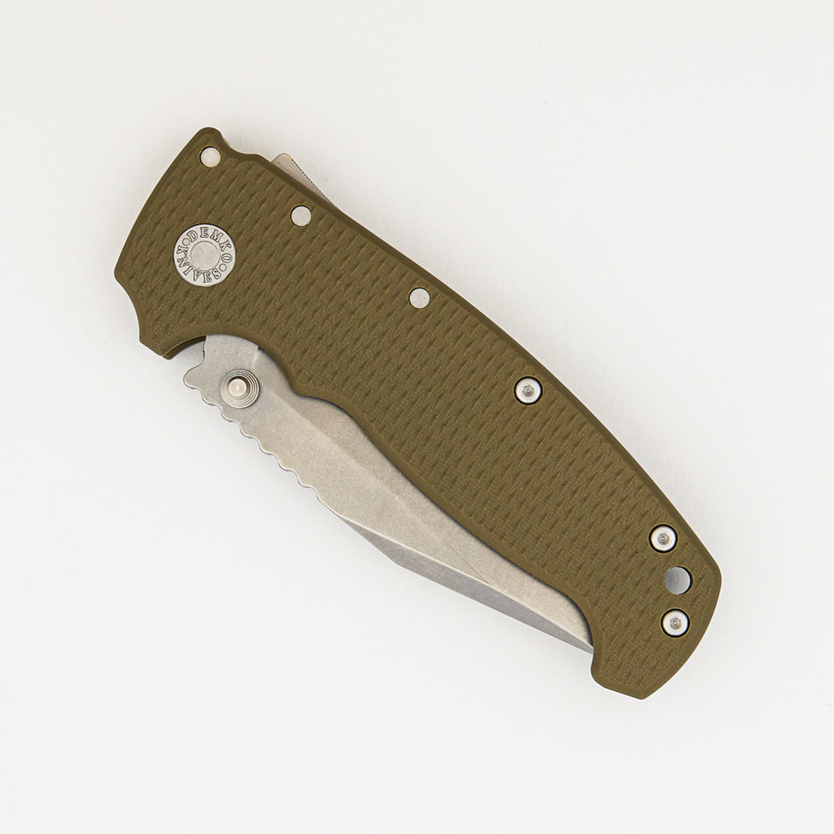 AD20 XXX - CPM-3V Clip Point Blade - OD Green G10