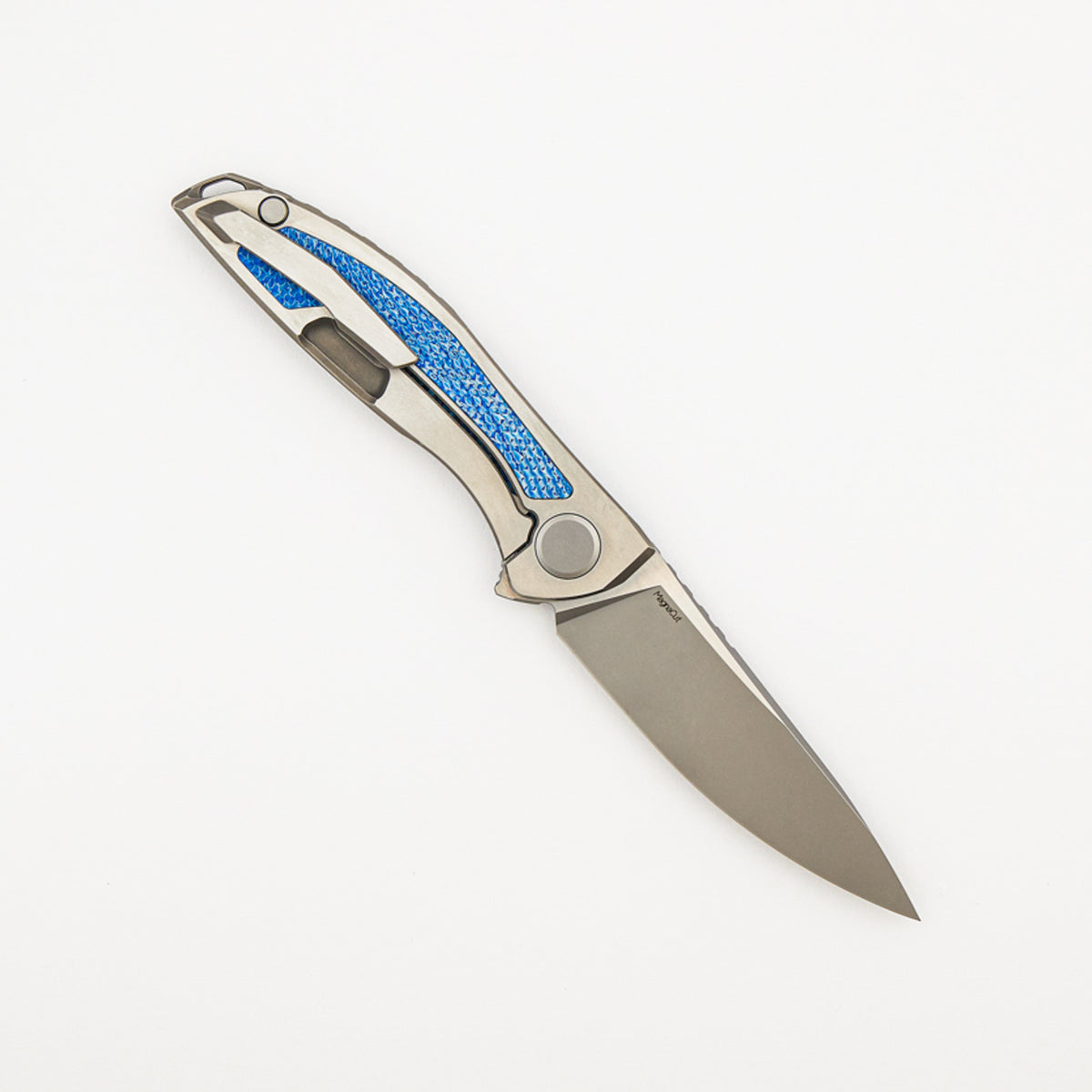 Chris Reeve Collaboration HatiOn CGG - MagnaCut Blade - Titanium/Blue Alutex Handle - MRBS