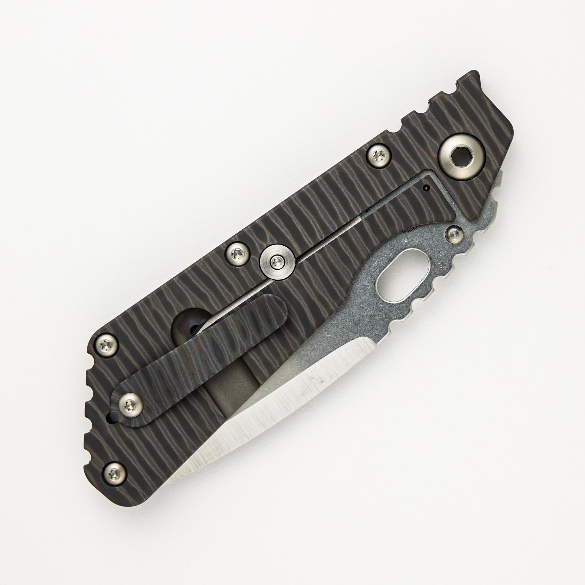 SMF XL - MagnaCut Blade - Flamed Titanium Handle