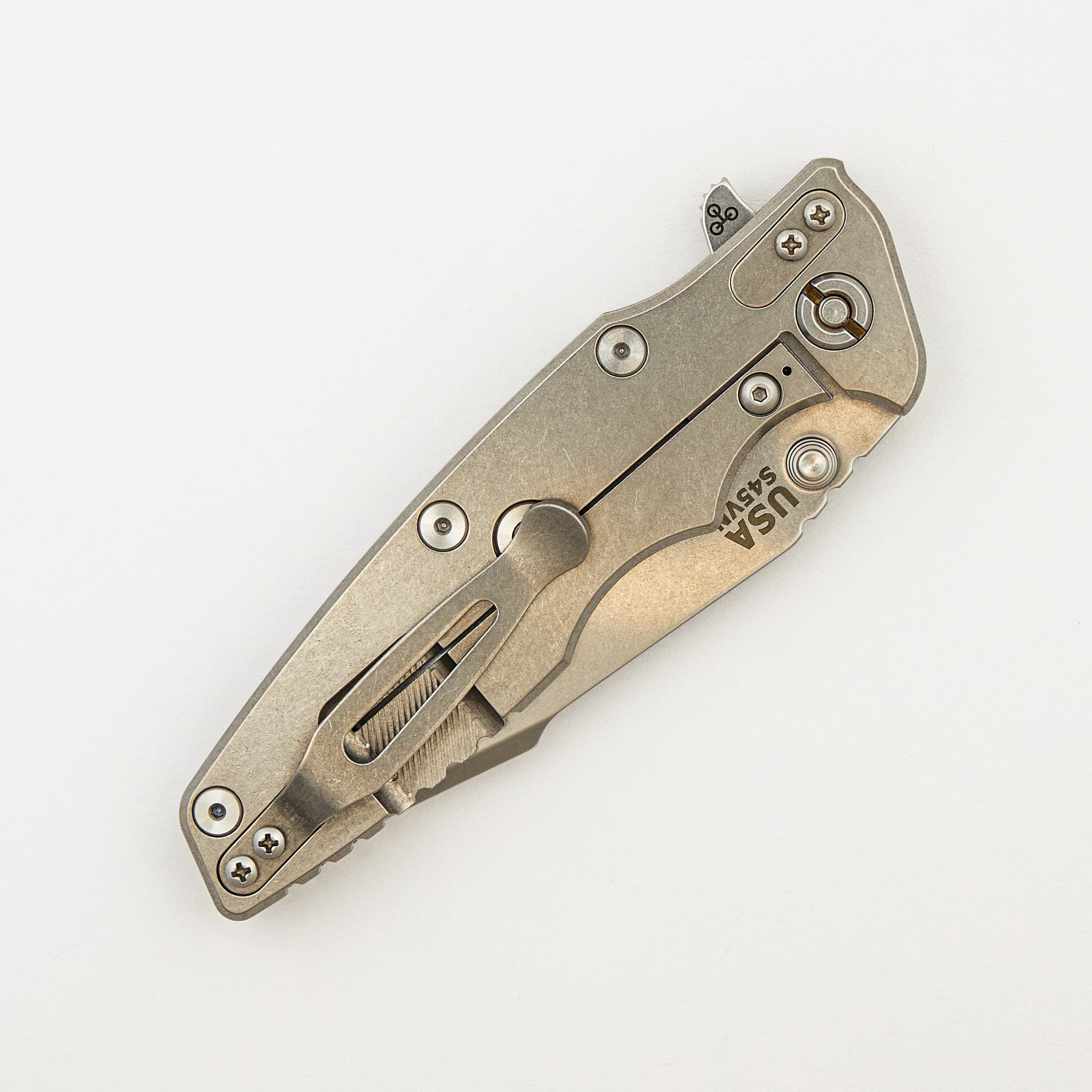 Eklipse 3.5" - S45VN Harpoon Tanto - Tri-Way - Stonewash