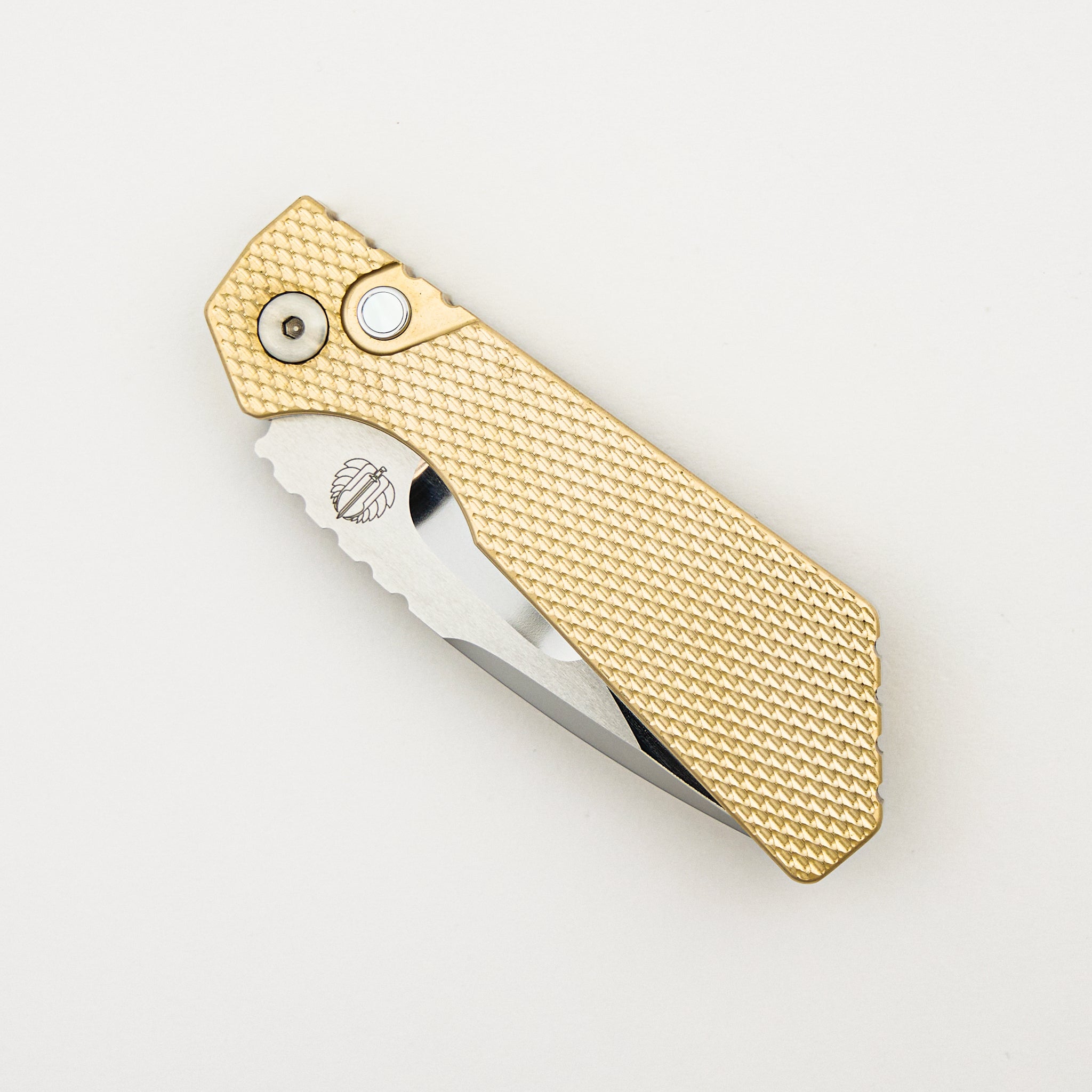 2024 PT+ Custom 005 - ALBronze Textured Handle - Mike Irie Hand Ground Mirror Polished Blade #94 of 100