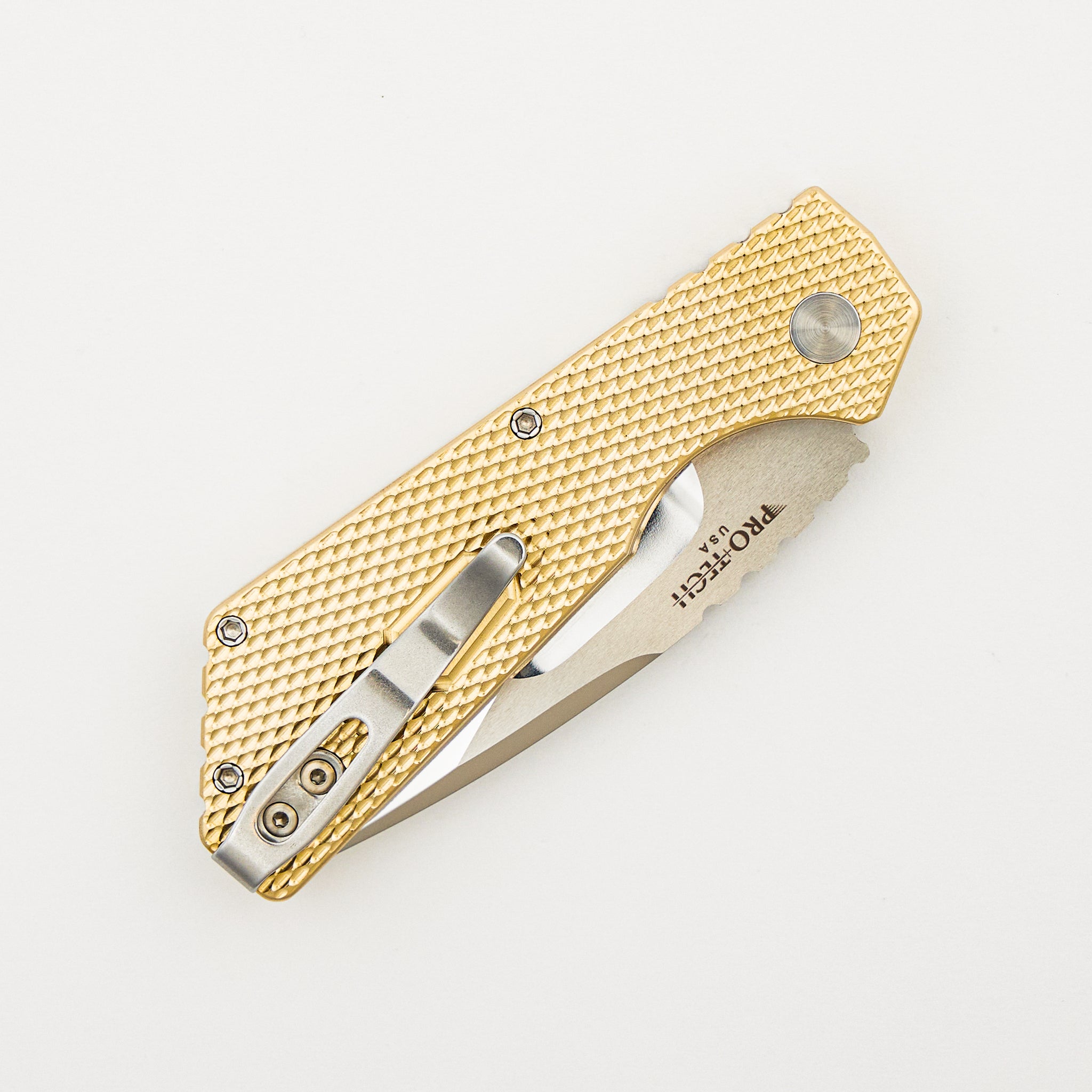 2024 PT+ Custom 005 - ALBronze Textured Handle - Mike Irie Hand Ground Mirror Polished Blade #94 of 100
