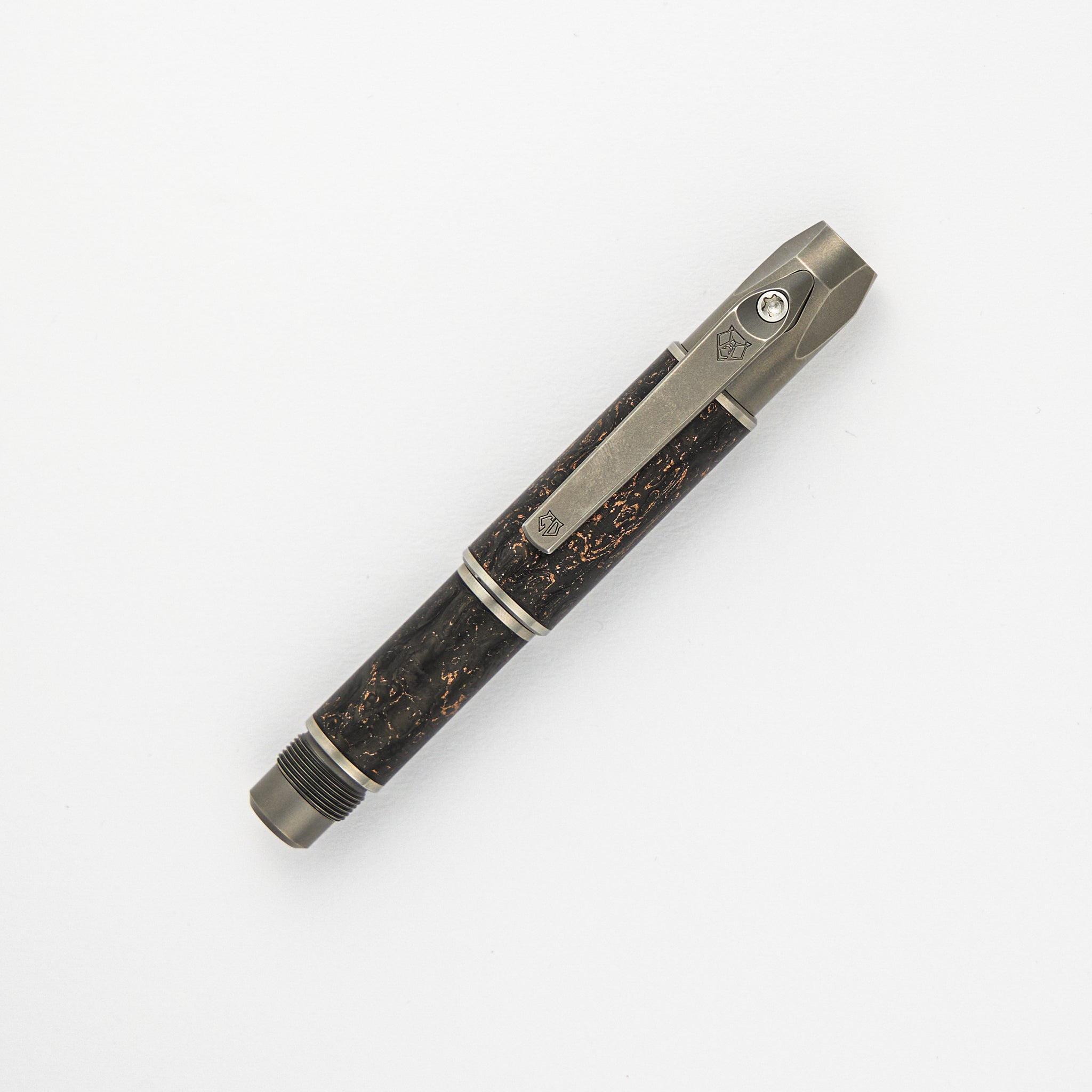 Custom Division Pen Tool - Bronze Carbon Fiber