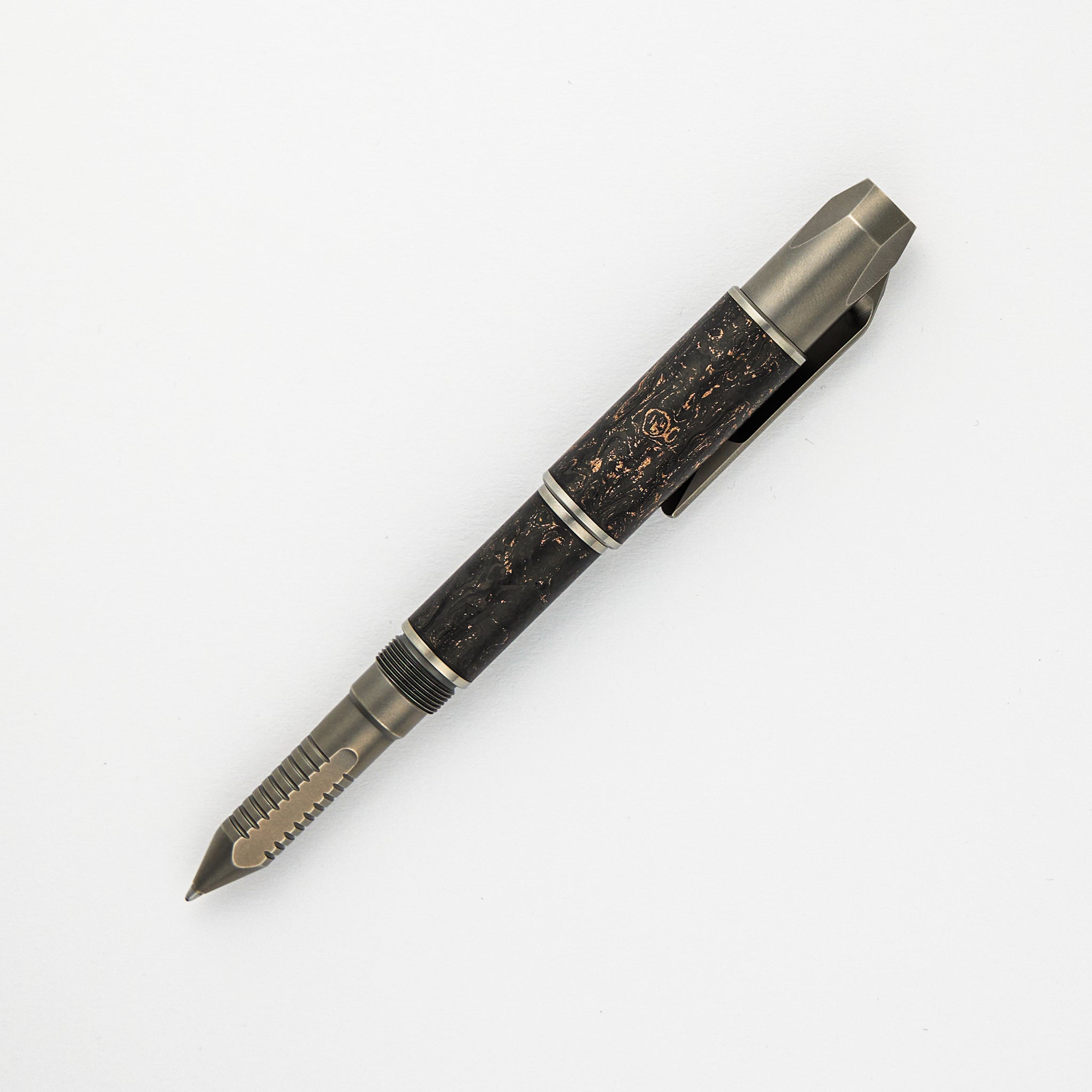 Custom Division Pen Tool - Bronze Carbon Fiber