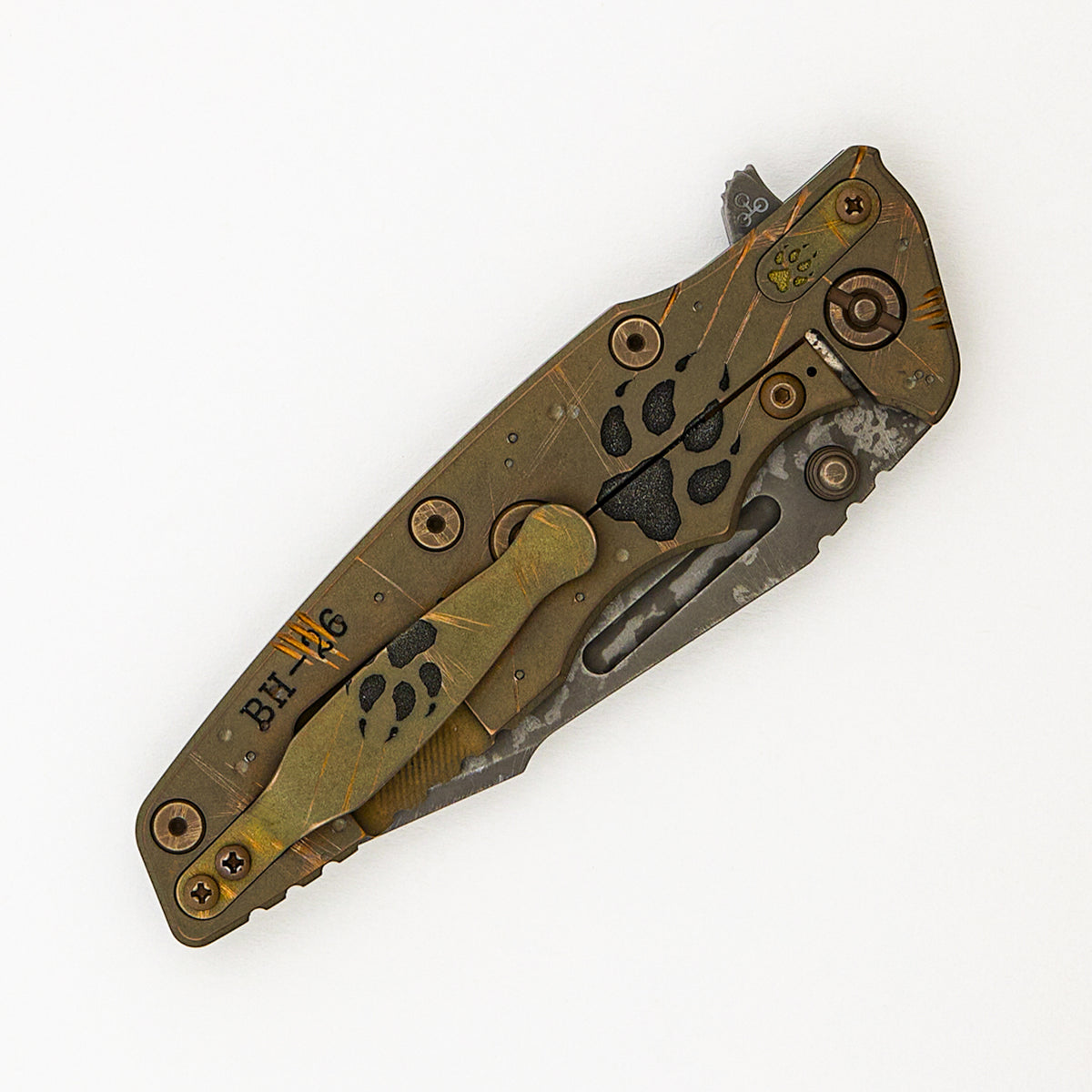 Eklipse 3.5" - MagnaCut Skinny Fullered Harpoon Spanto - Tri-Way - Battle Hound - Ti Scale